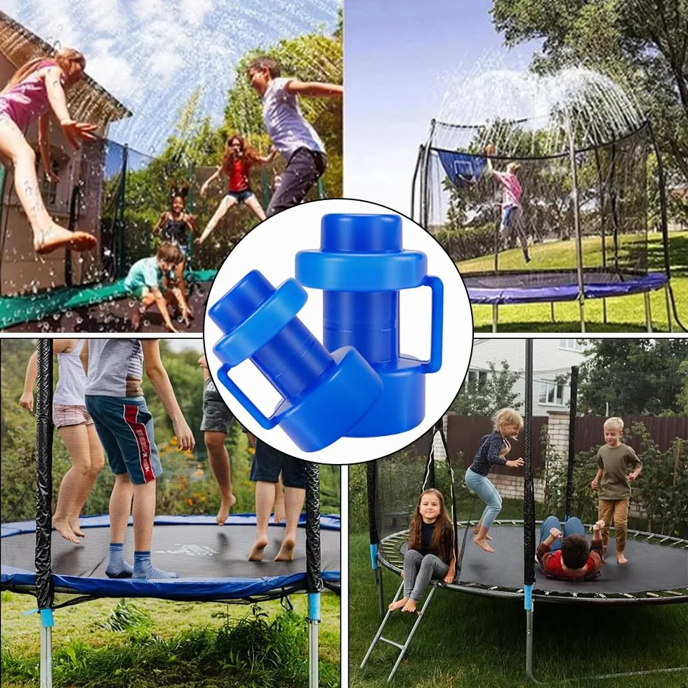 8 sztuk Ø 25 mm końcówek do trampoliny, nakładki ochronne do trampoliny, wymienne nasadki do drążka trampolinowego, akcesoria do trampoliny (niebieski)