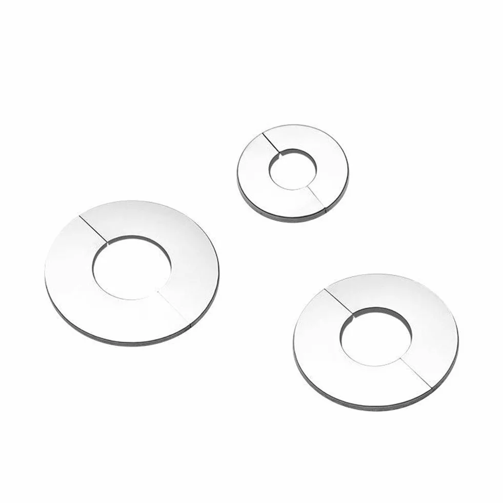 Chromowany zawór ze stali nierdzewnej 51 mm/35 mm/24 mm, pokrywa kranu, kołnierz wtykowy, 10 sztuk