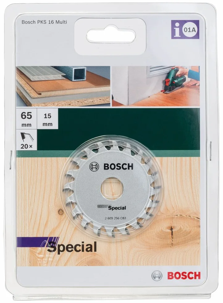 Bosch Tarcza pilarska Special Ø 65 x 1.6/1 x 15 mm 20 Zęby węglikowe FT
