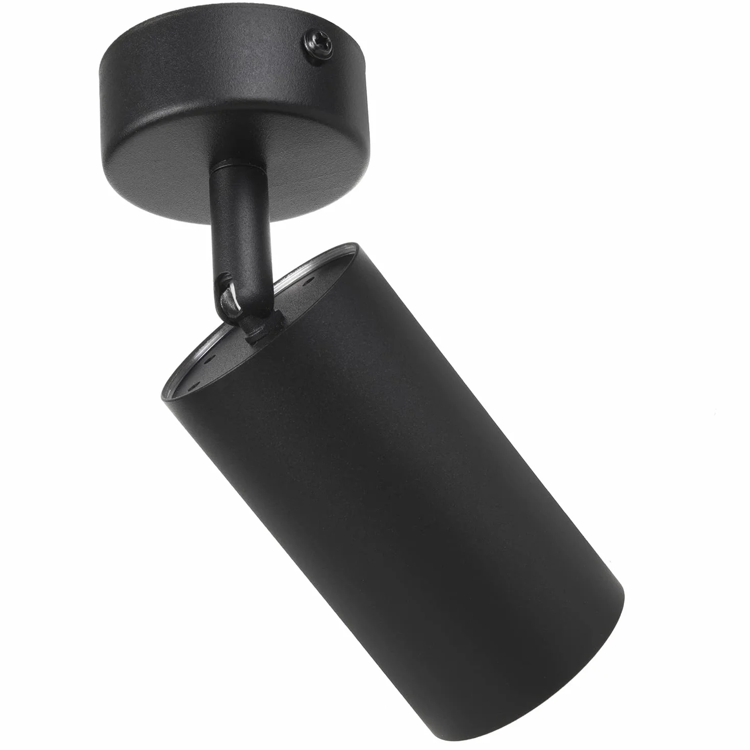 Maclean MCE451 B Lampa Ścienno-sufitowa Punktowa Ruchoma Aluminiowa 1xGU10 55x100mm Czarny Mat