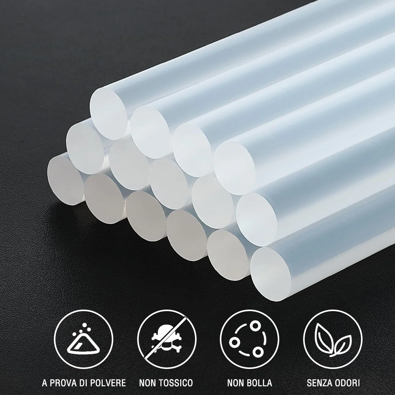 WORKPRO Zestaw 100 patyczków do kleju na gorąco 200 x 11 mm, uniwersalne przezroczyste patyczki do kleju na gorąco, idealne do majsterkowania i rzemiosła, spędzania wolnego czasu