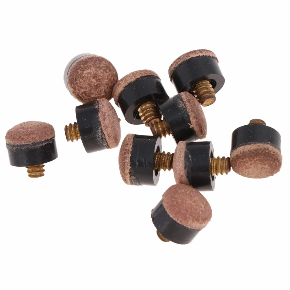Premium 10 szt. wkręcane końcówki do kija bilardowego 10 mm