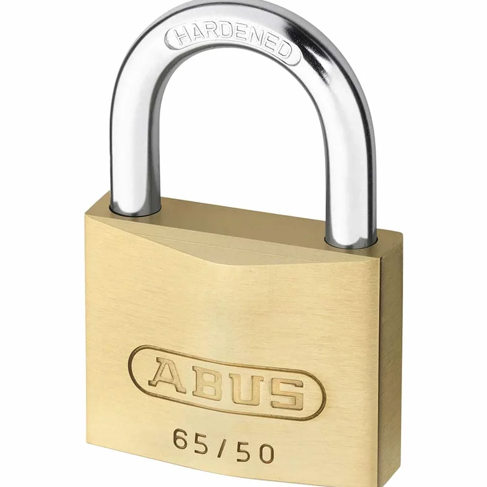 ABUS KG ABUS 02910 65/50 mosiężna kłódka z 501 Alike Keyed, 50 mm