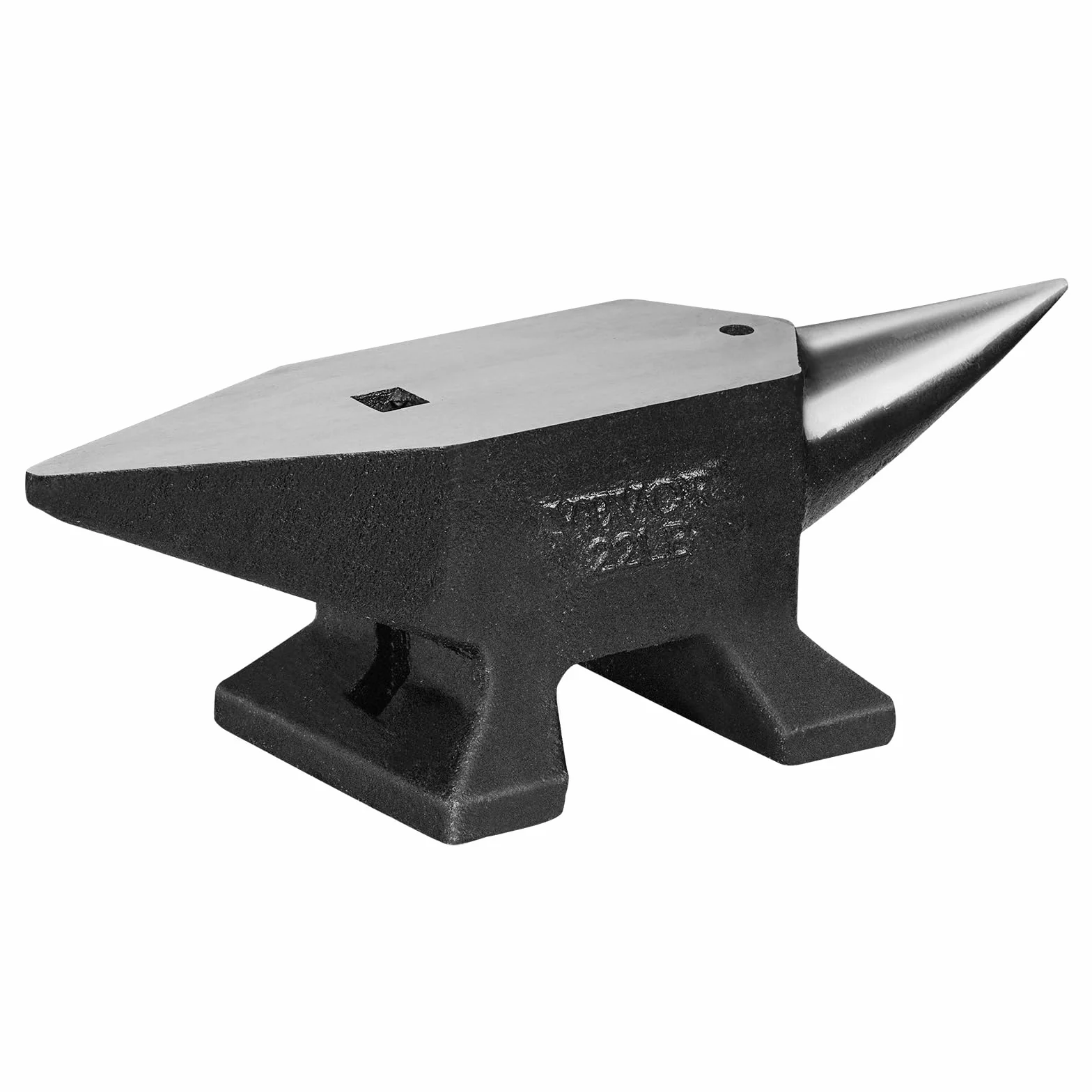 VEVOR Kowalskie kowadło 10 kg stalowe z pojedynczym rogiem 260 x 82 mm twardość 50HRC