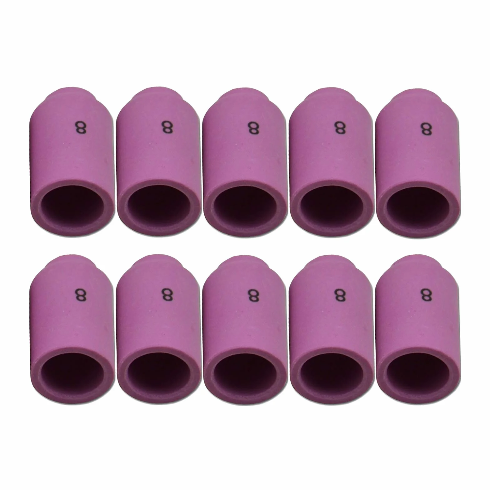 RIVERWELD Dysze TIG Ceramic Cup 13N12 8# 12,5mm Dla Uchwytów Spawalniczych TIG Pakiet 10 Sztuk