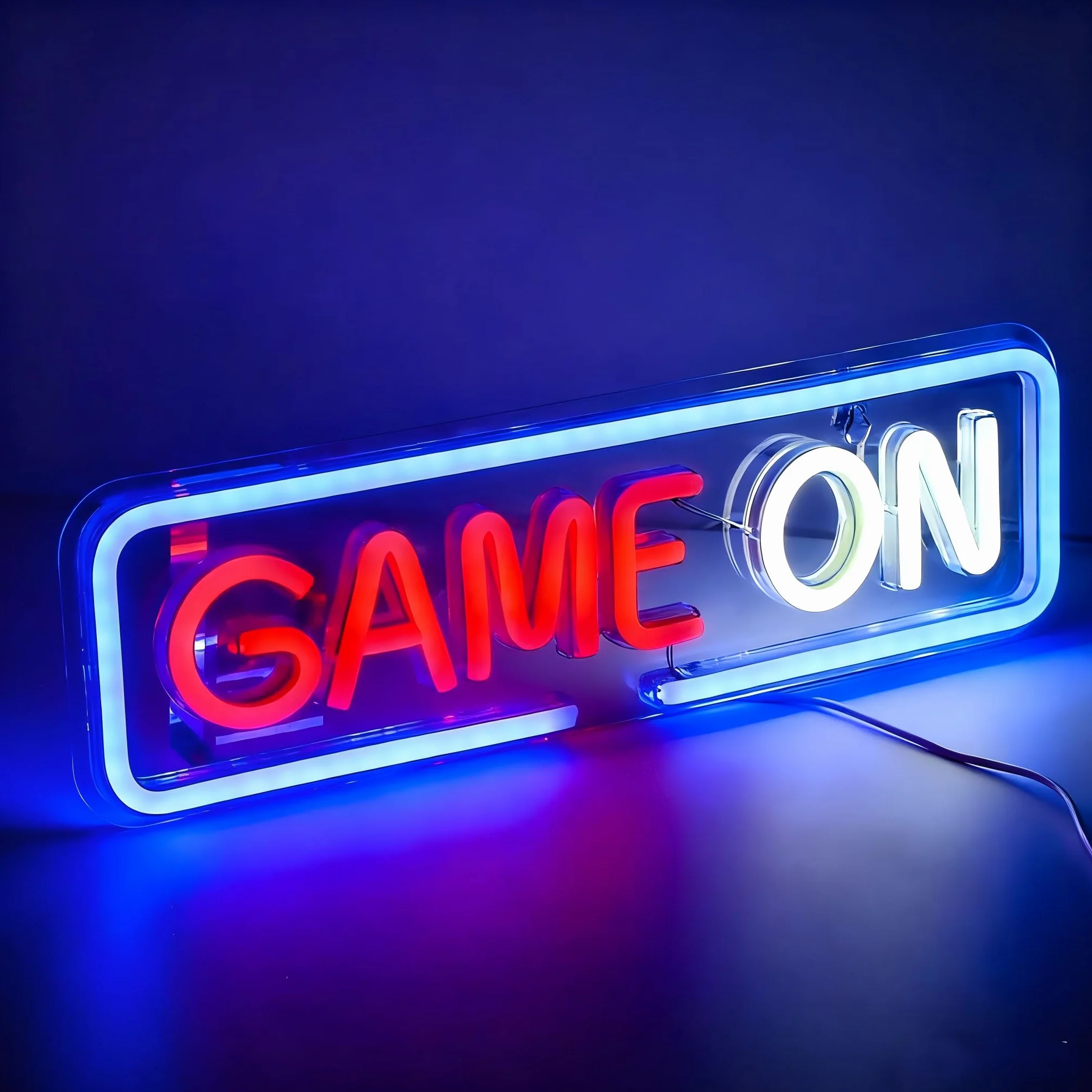 Gaming Neon Znak LED Kolorowa Loda z Hakiem do Wystroju ściennego Dimmable