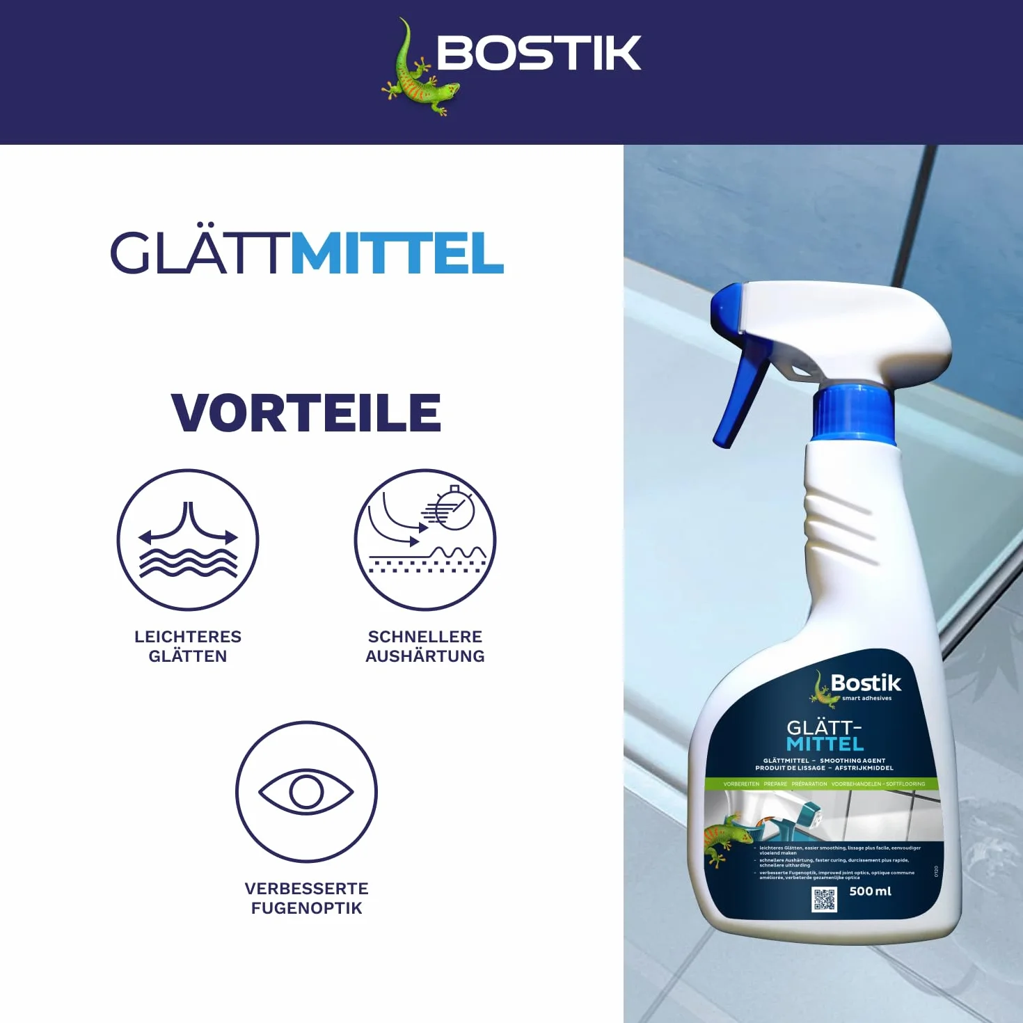 Bostik Środek uszczelniający wygładzający 500 ml butelka z rozpylaczem