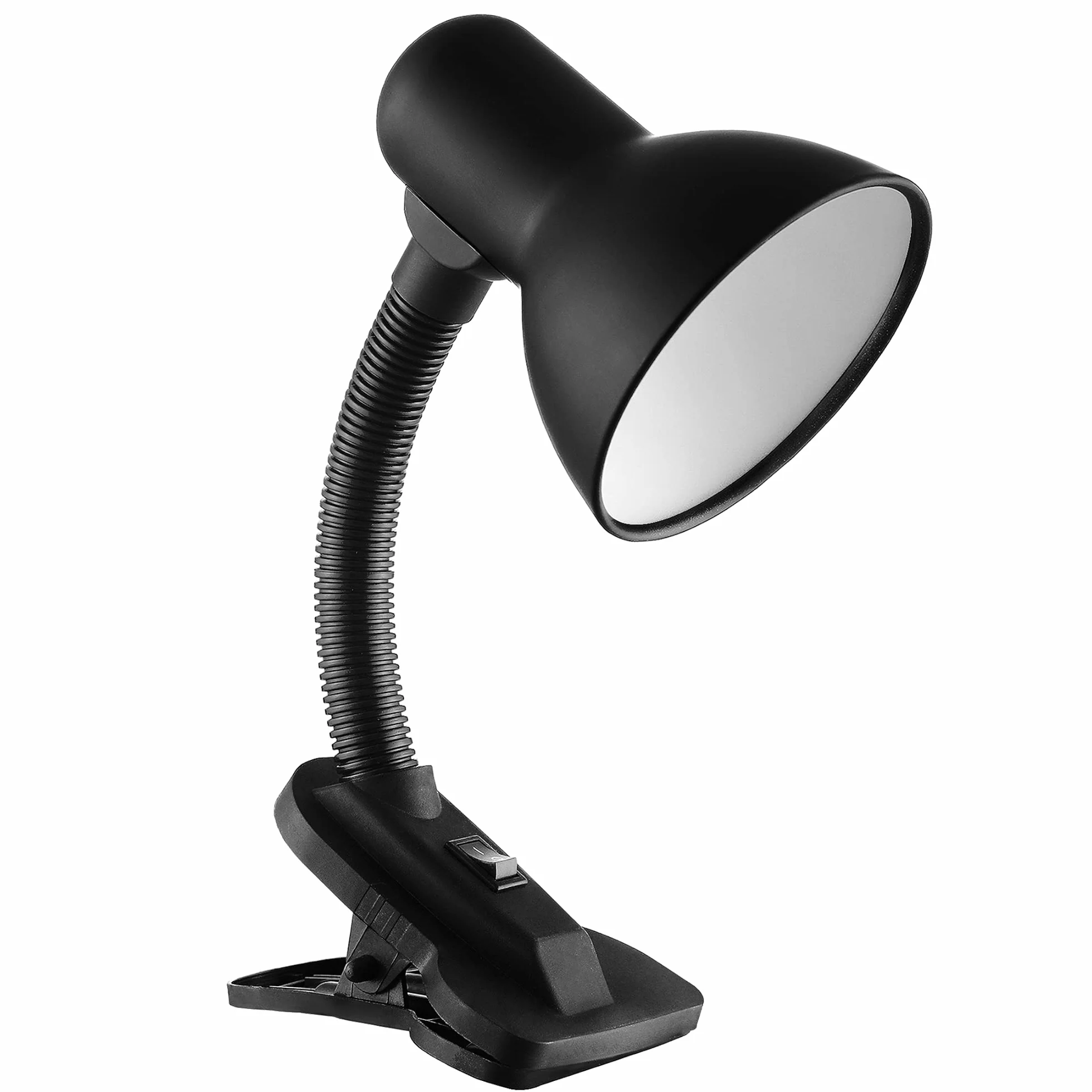 Lampa Biurkowa z Klipsem 40W E27 Stal Tworzywo Czarny