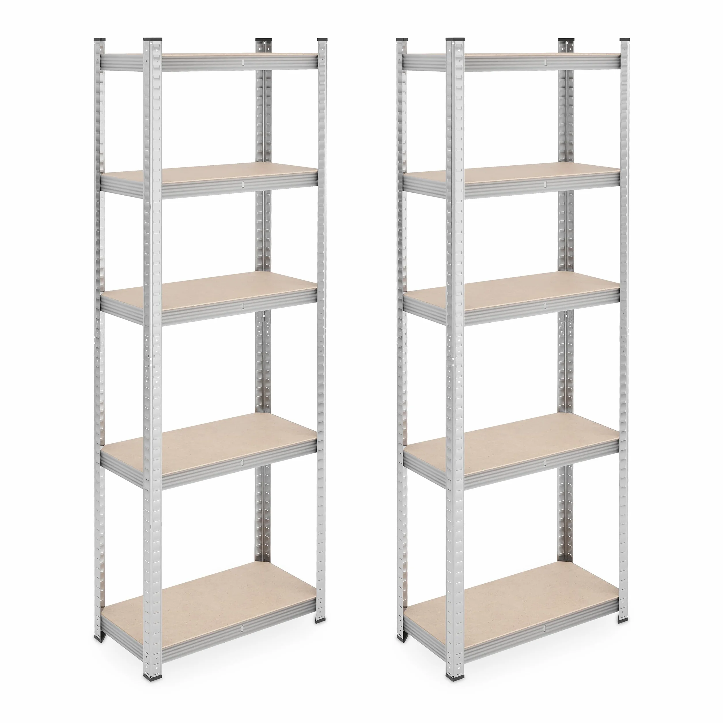 Relaxdays Regał magazynowy 180x60x30 cm 500 kg stal srebrny zestaw 2 sztuk
