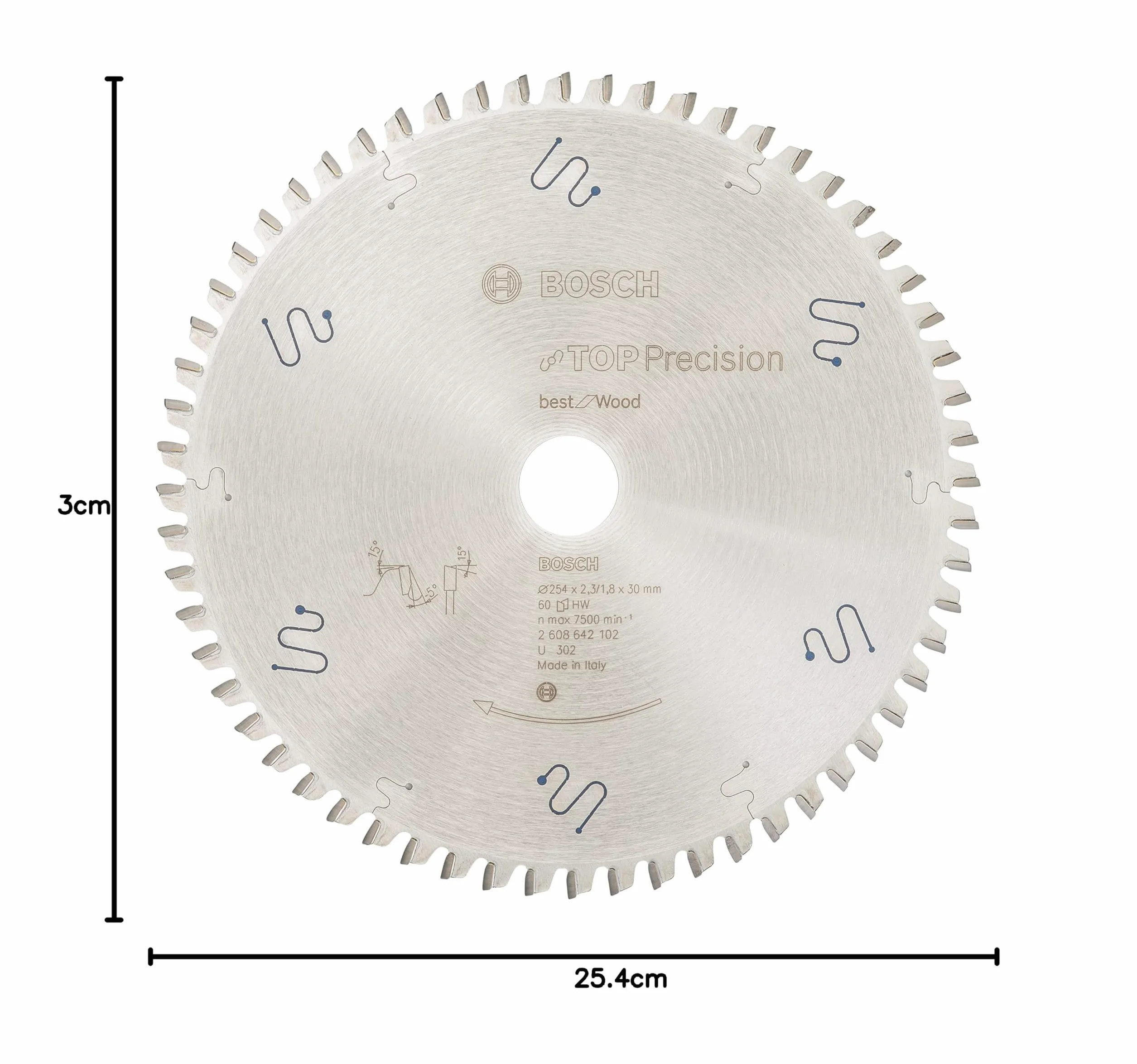 Bosch brzeszczot do piły tarczowej 60 zębów Top Precision