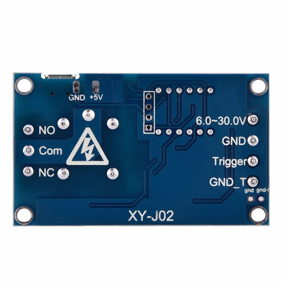 DEWIN Przekaźnik czasowy DC 6 V-30 V opóźnienie włączania/wyłączania timer LED micro USB 5 V