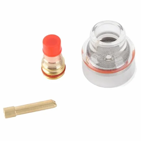 Zestaw palnika spawalniczego TIG WP Torch Gas Lens Collet Body Glass Cup do WP-17/18/26 2,4 mm