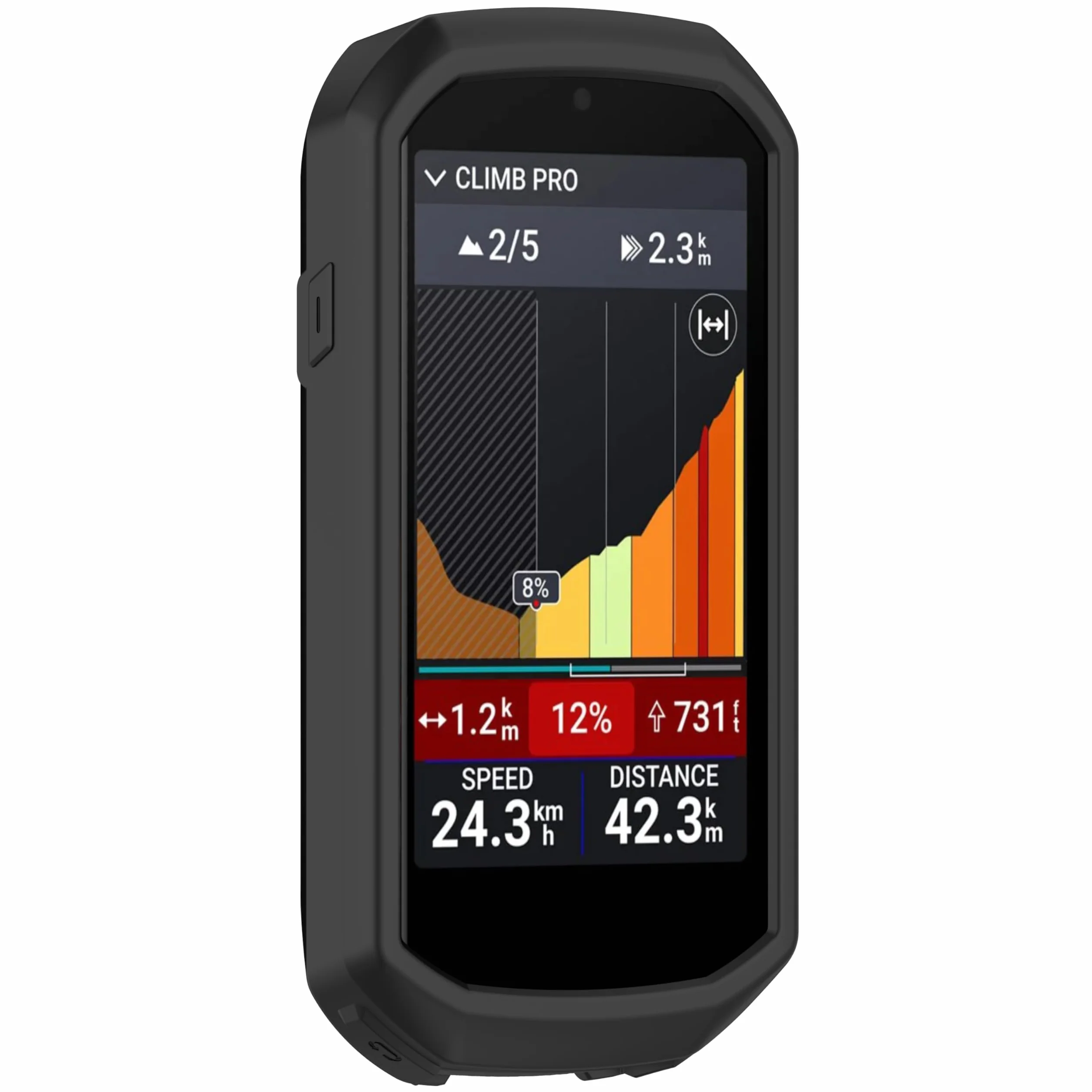 Silikonowe Etui do Garmin Edge 1050 - Odporne na Wstrząsy i Upadki, Przenośne, Ultralekkie Etui Podróżne do Komputera Rowerowego GPS (Tylko Osłona) (Czarne)