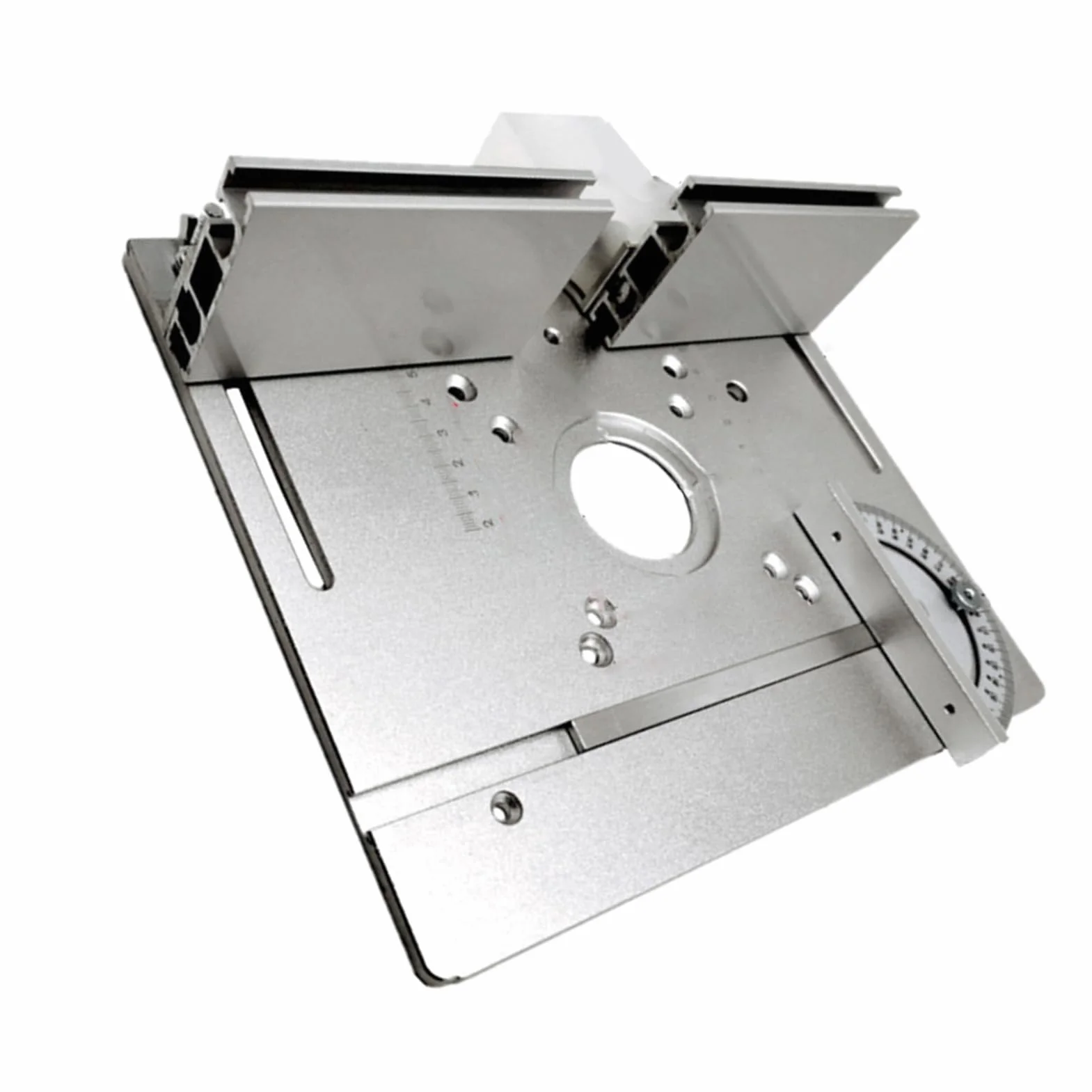 ANGGREK Aluminiowa Płyta Wstawiana do Stołu Frezarskiego Blat Warsztatowy 85x85mm 70x60mm
