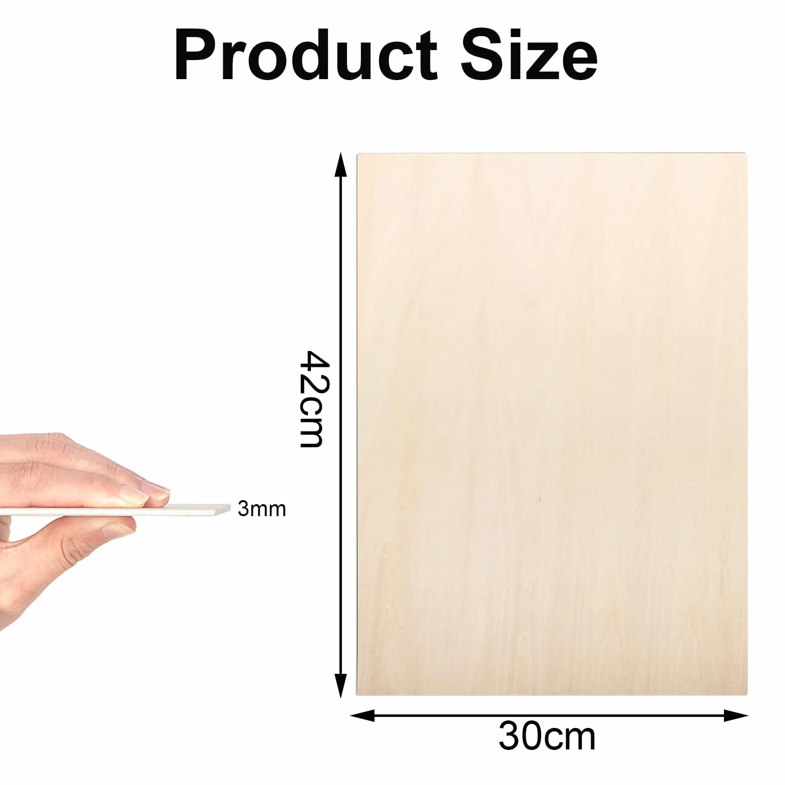 Arkusze sklejki lipowej 3 mm A3 42x30 cm 15 sztuk do DIY obróbki laserowej pirografii