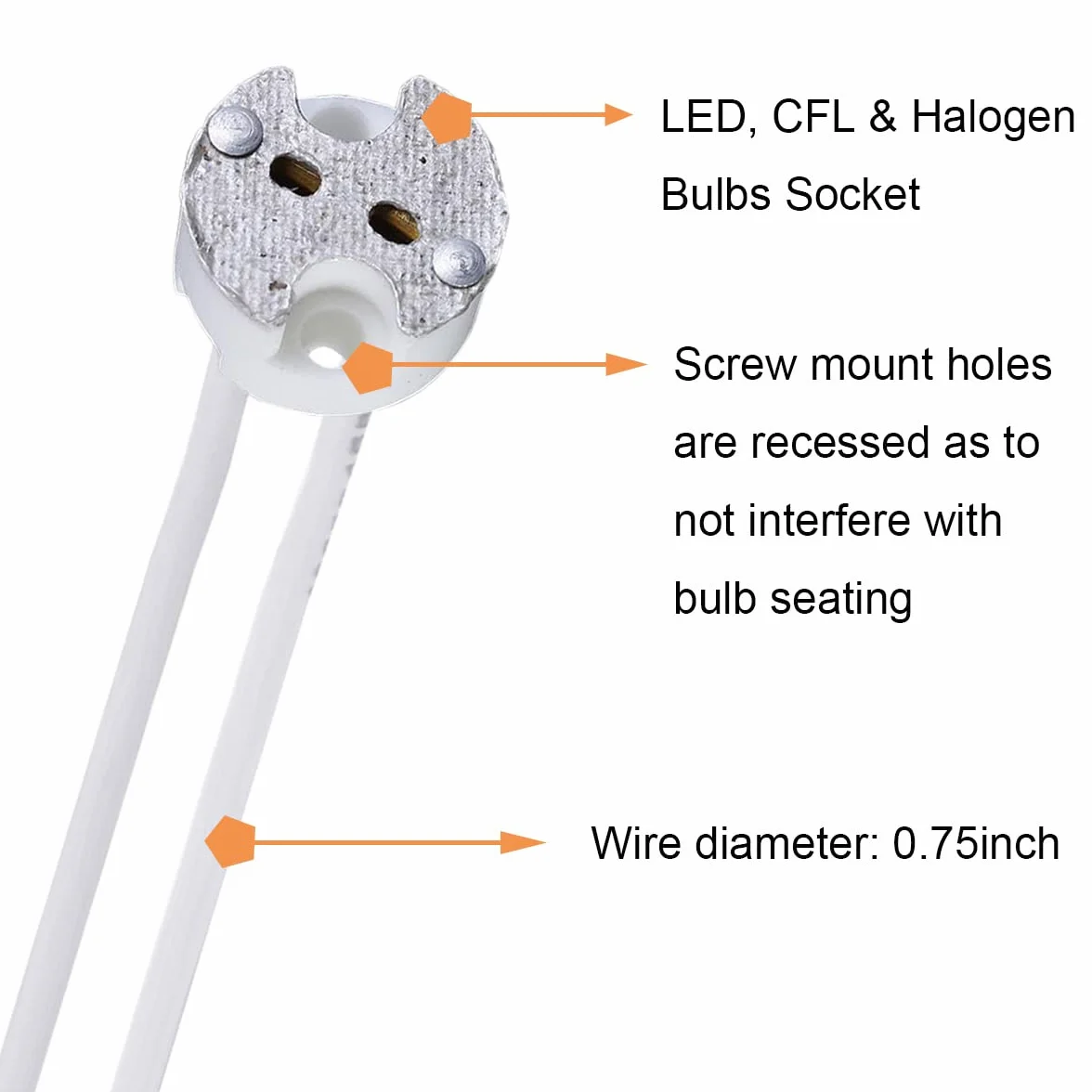 Gniazdo LED MR16 GU5.3, 10 sztuk Adapter ceramiczny MR11 G4 Konwerter