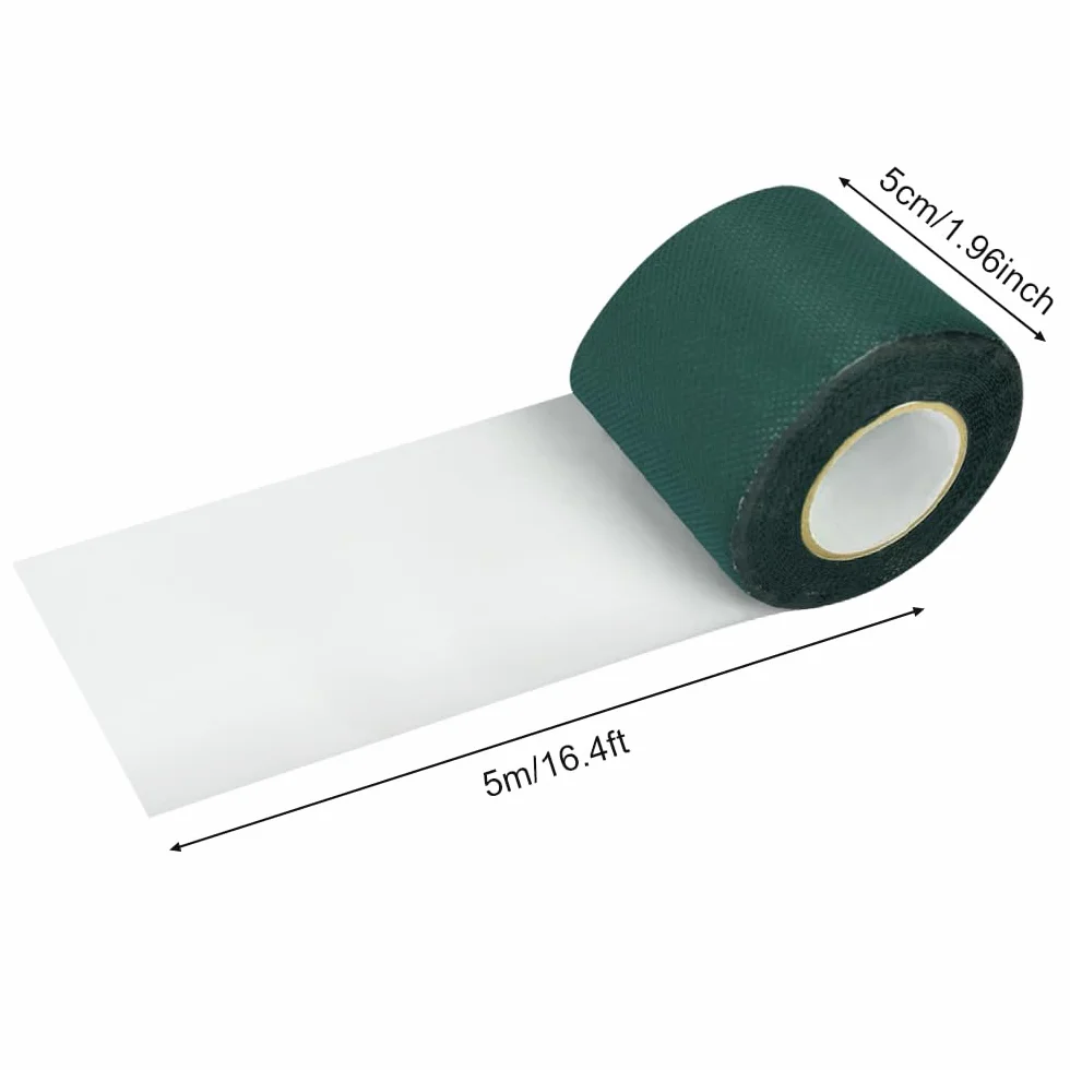 Taśma klejąca ze sztucznej trawy 5 cm x 5 m samoprzylepna do ogrodu zielona