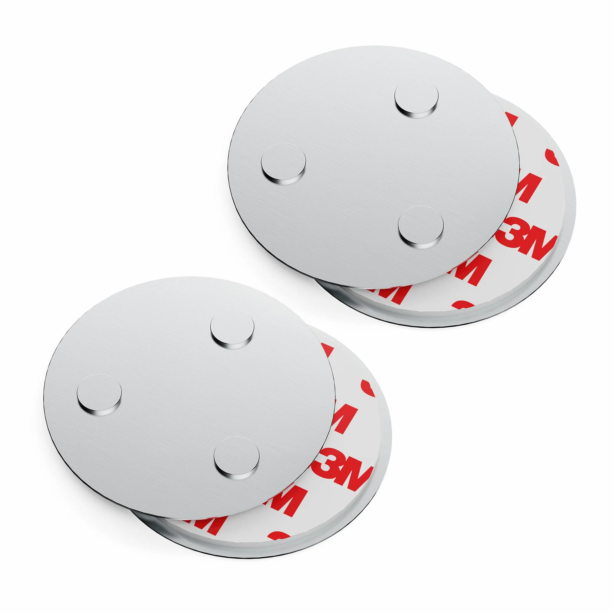 conecto, Uchwyt magnetyczny, mocne mocowanie magnetyczne, uniwersalne, magnetyczne i z otworem, odpowiednie do czujników dymu, 60 mm, zestaw 2 szt