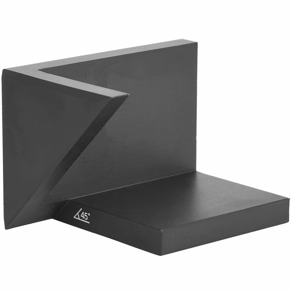 Zeichnungs-Reißnadel, schwarze Aluminiumlegierung 45-Grad-Winkel-Mittellinie für Holzbearbeitung