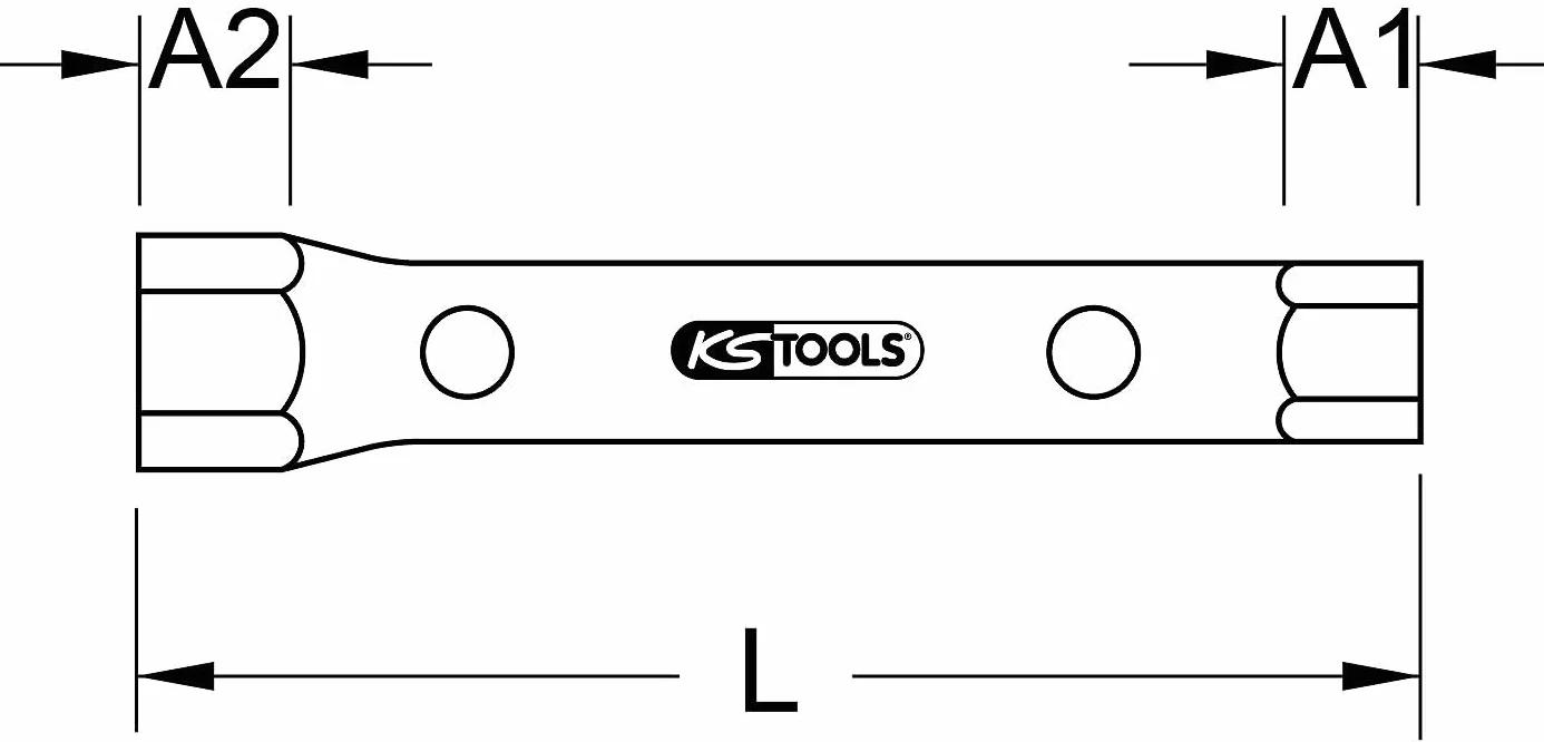 KS Tools 518.0879 Klucz nasadowy rurowy, 24x27mm