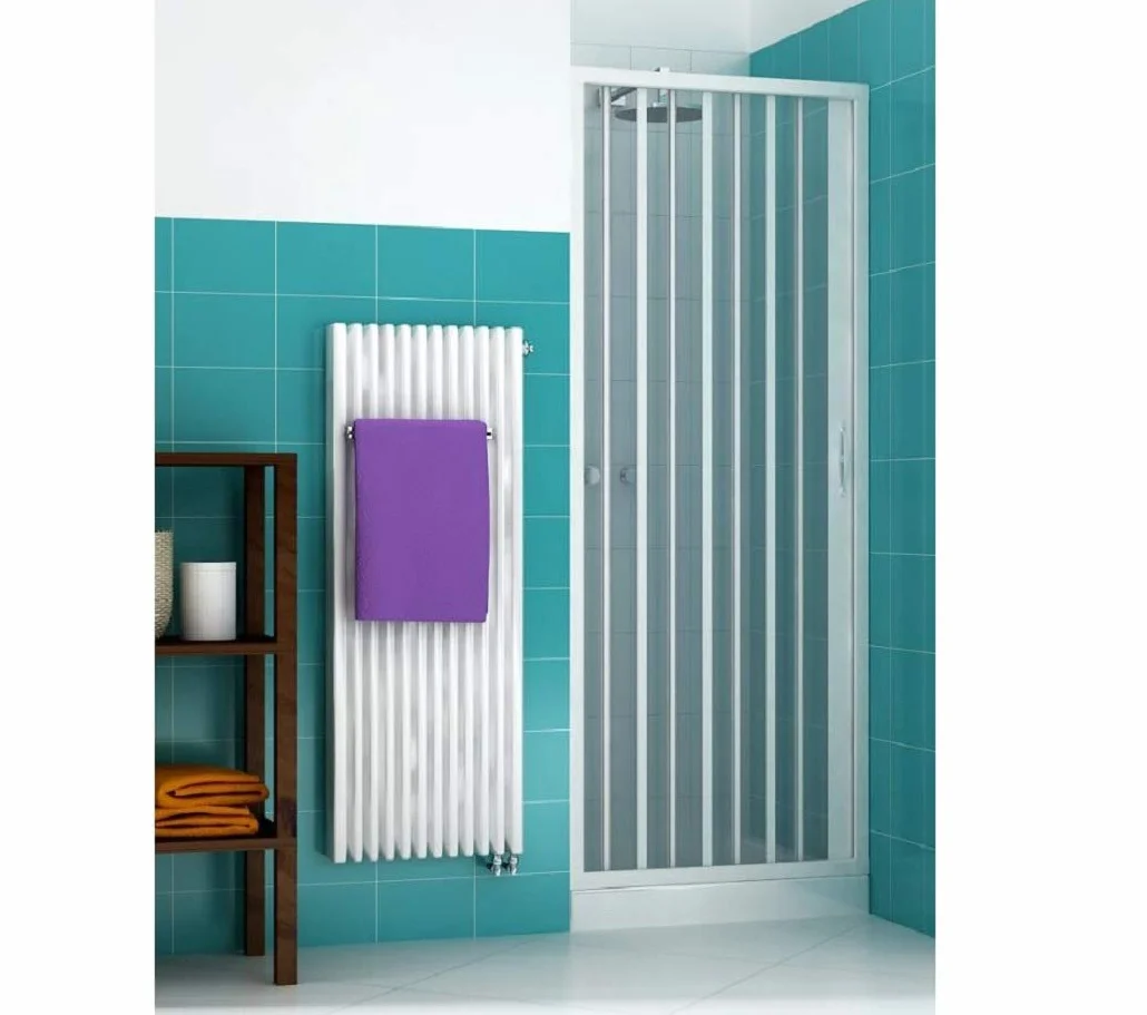 Drzwi przesuwne do kabiny prysznicowej PVC biały 70x175 cm