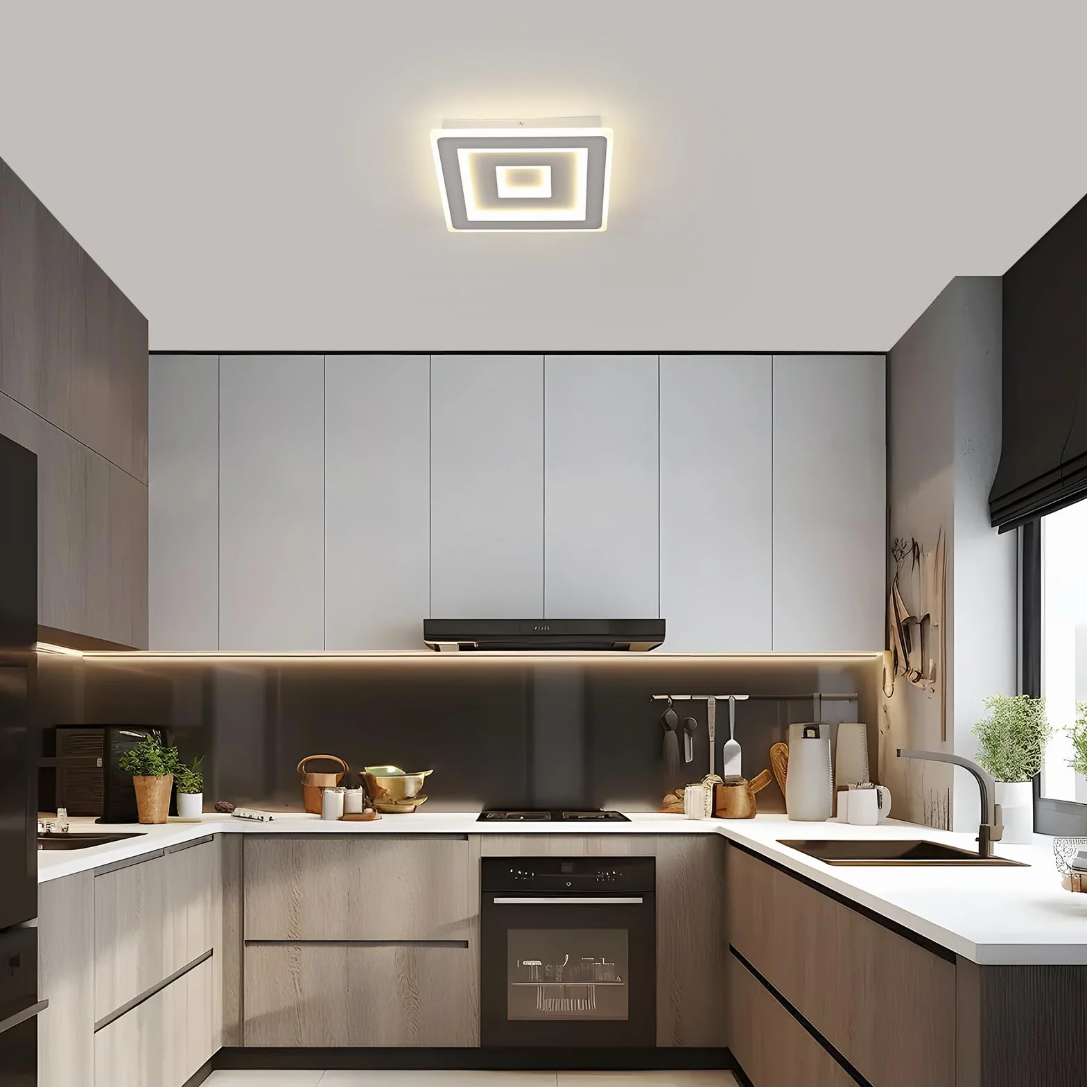 Comely Plafon LED akrylowy biały 40 cm 52W 4000K neutralne światło 220V