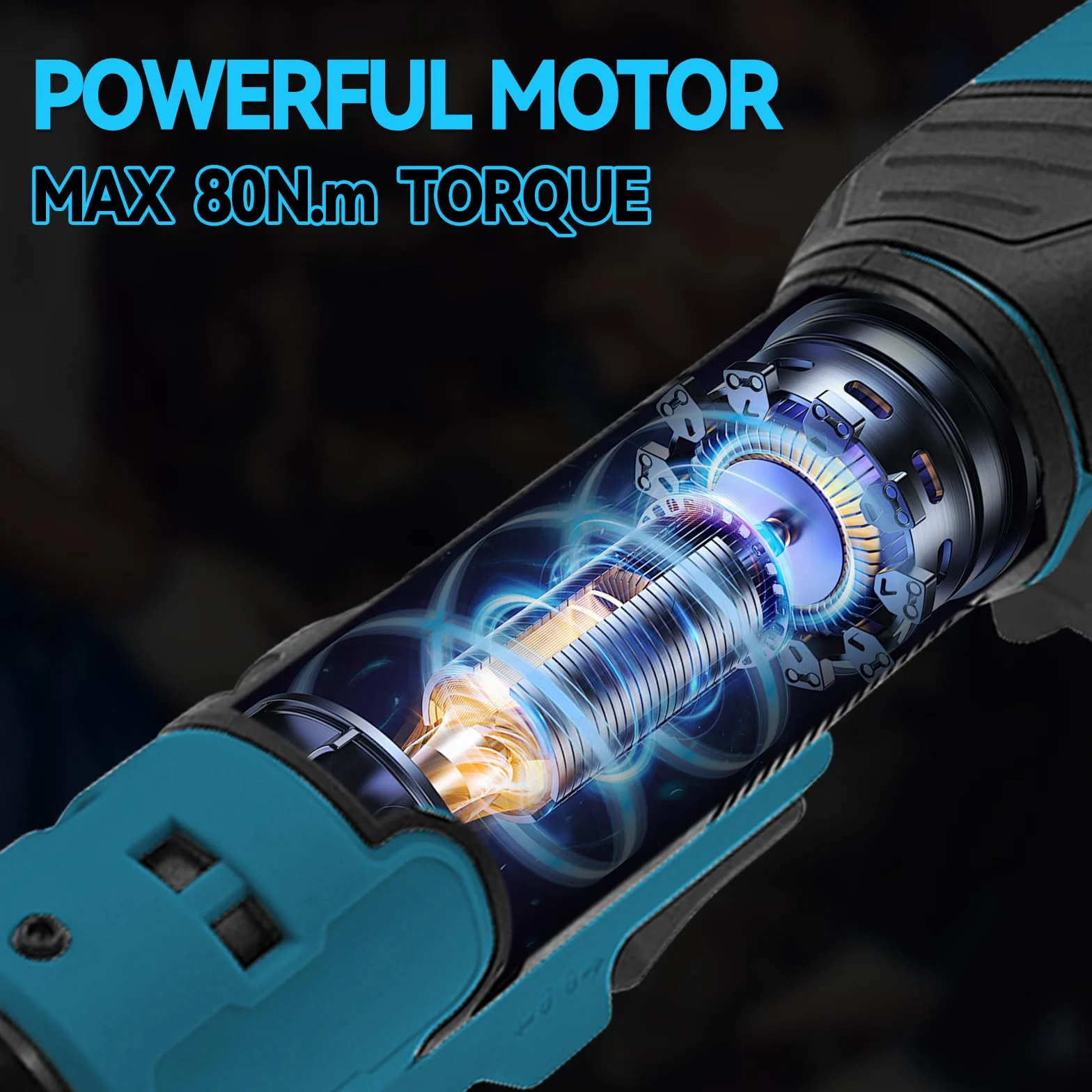 Akumulatorowy klucz grzechotkowy 3/8" 18 V zestaw 100 N·m 600 obr./min
