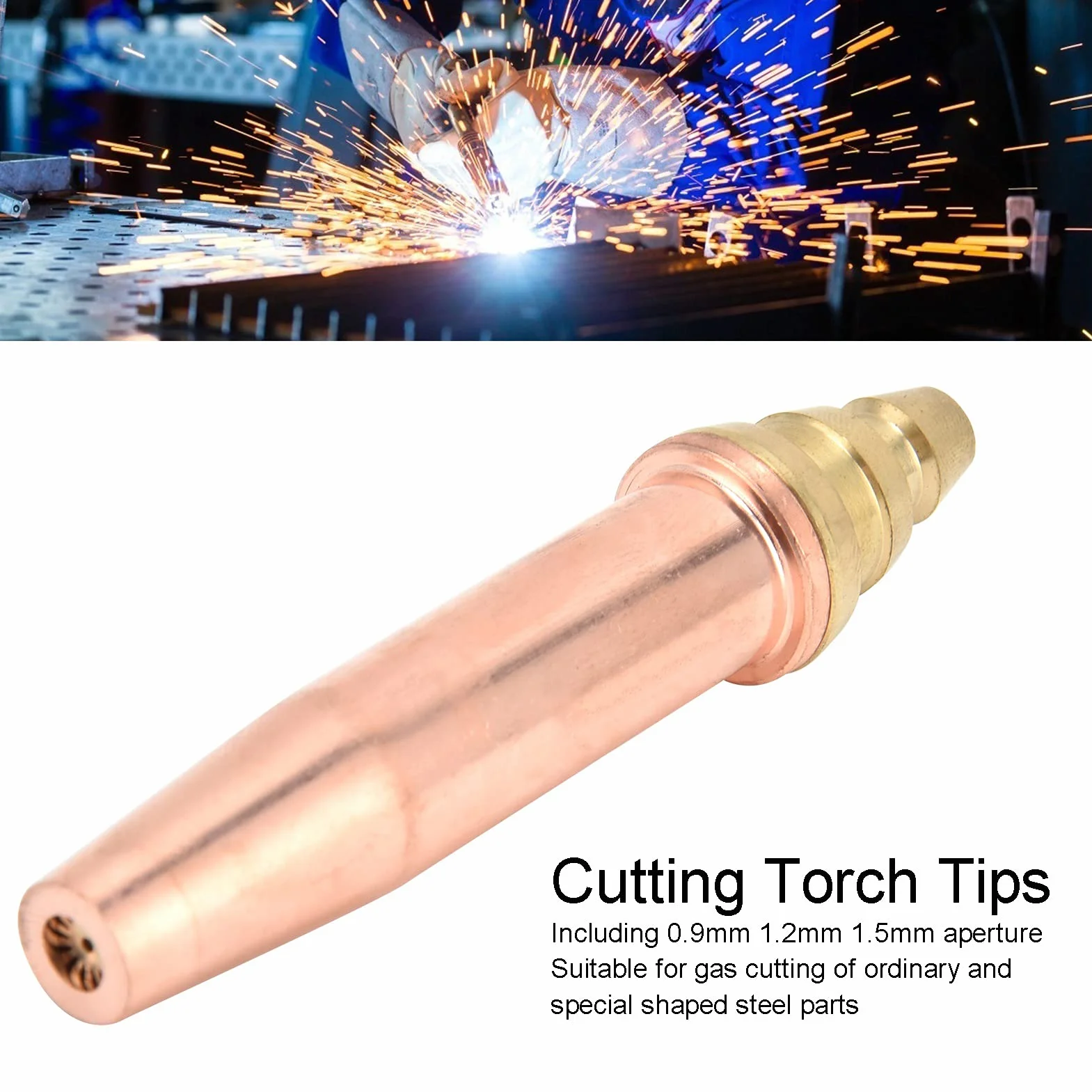 Końcówki Palnika do Cięcia Tlenem Propanu Dysza Gazowa Izobaryczna 0.9mm 1.2mm 1.5mm 3 Szt.