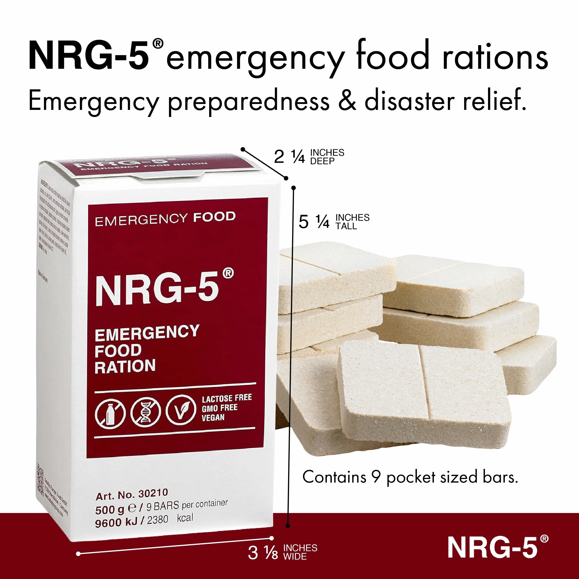 Katadyn NRG-5 Emergency Food Ration, tan