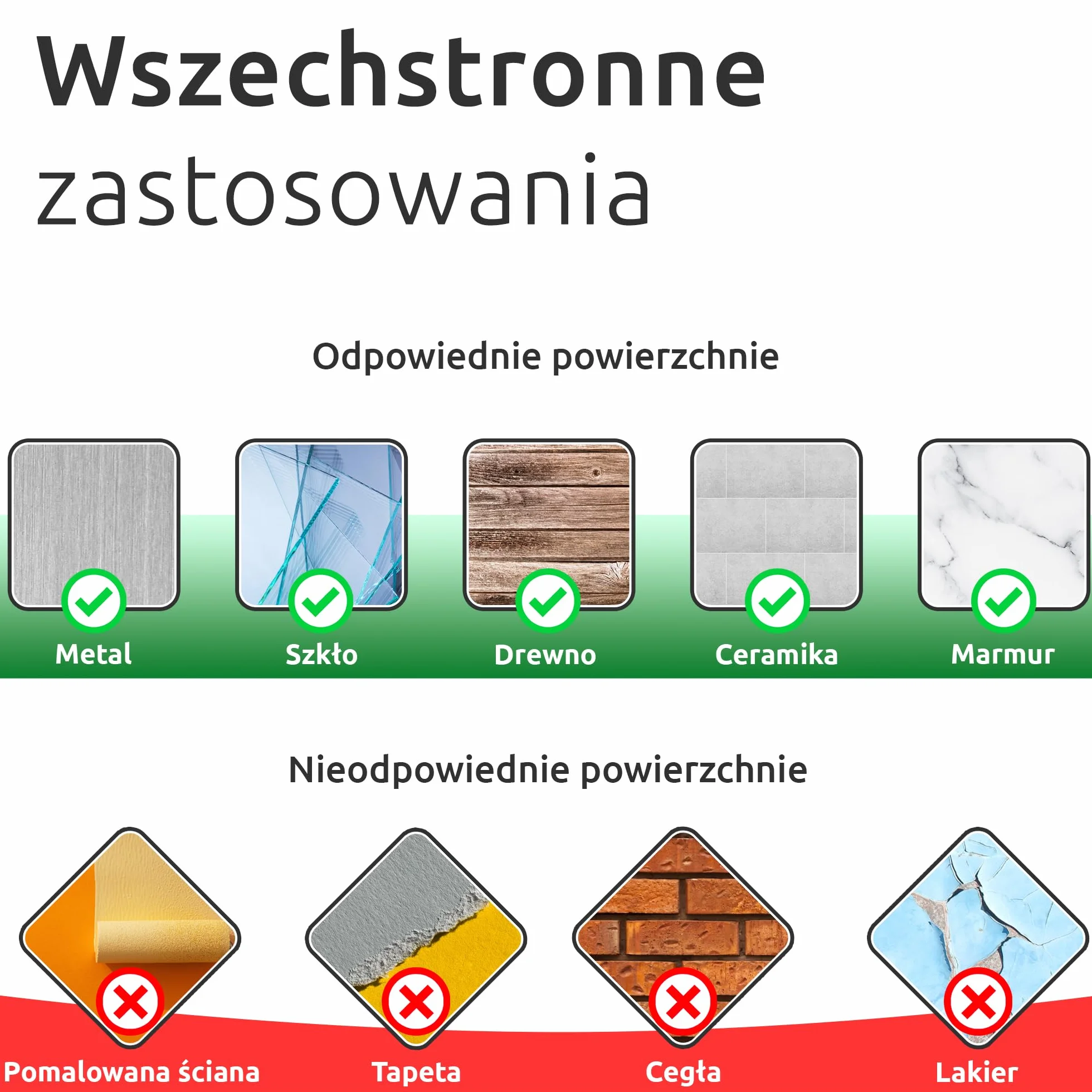 ECENCE Samoprzylepne haczyki na ręczniki ze stali nierdzewnej czarne, uchwyty ścienne bez wiercenia