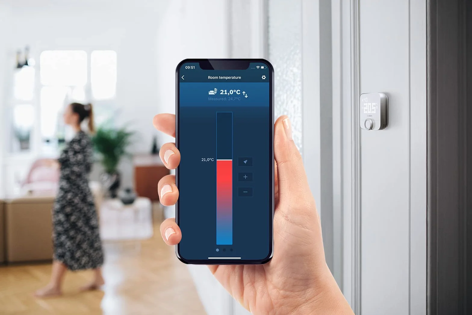Bosch Smart Home Termostat, Biały, 2,8 x 8,6 x 8,7 cm