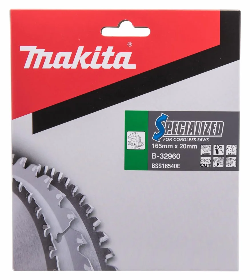 Makita brzeszczot piły 165 x 20 mm 40Z B-32960