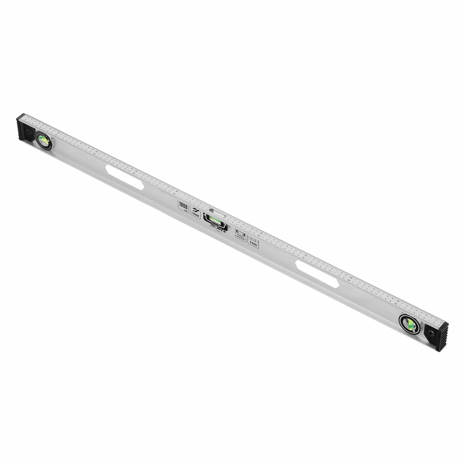 Poziomica aluminiowa 100 cm 3 libelki MTX