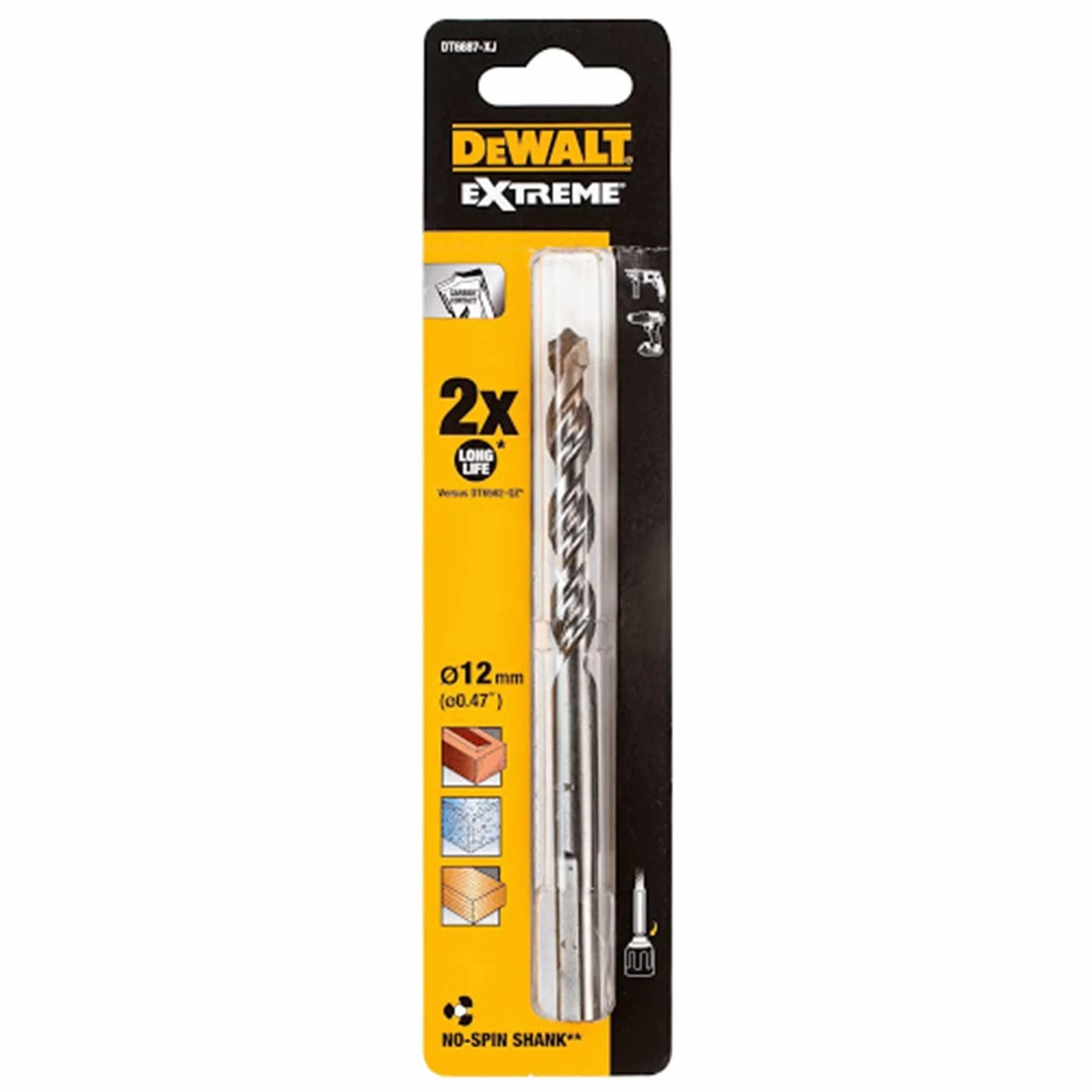 DeWalt PUNTE EXTREME PER CEMENTO - 12 x 150 mm