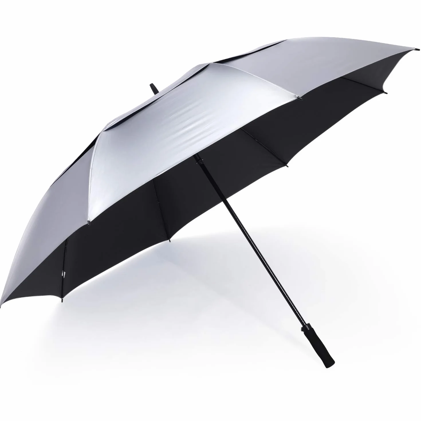 G4Free 46/54/62/68/72/80 cali ochrona przed promieniowaniem UV wiatroszczelny parasol przeciwsłoneczny i parasol golfowy automatycznie otwierany podwójny baldachim wentylowany duży rozmiar dla