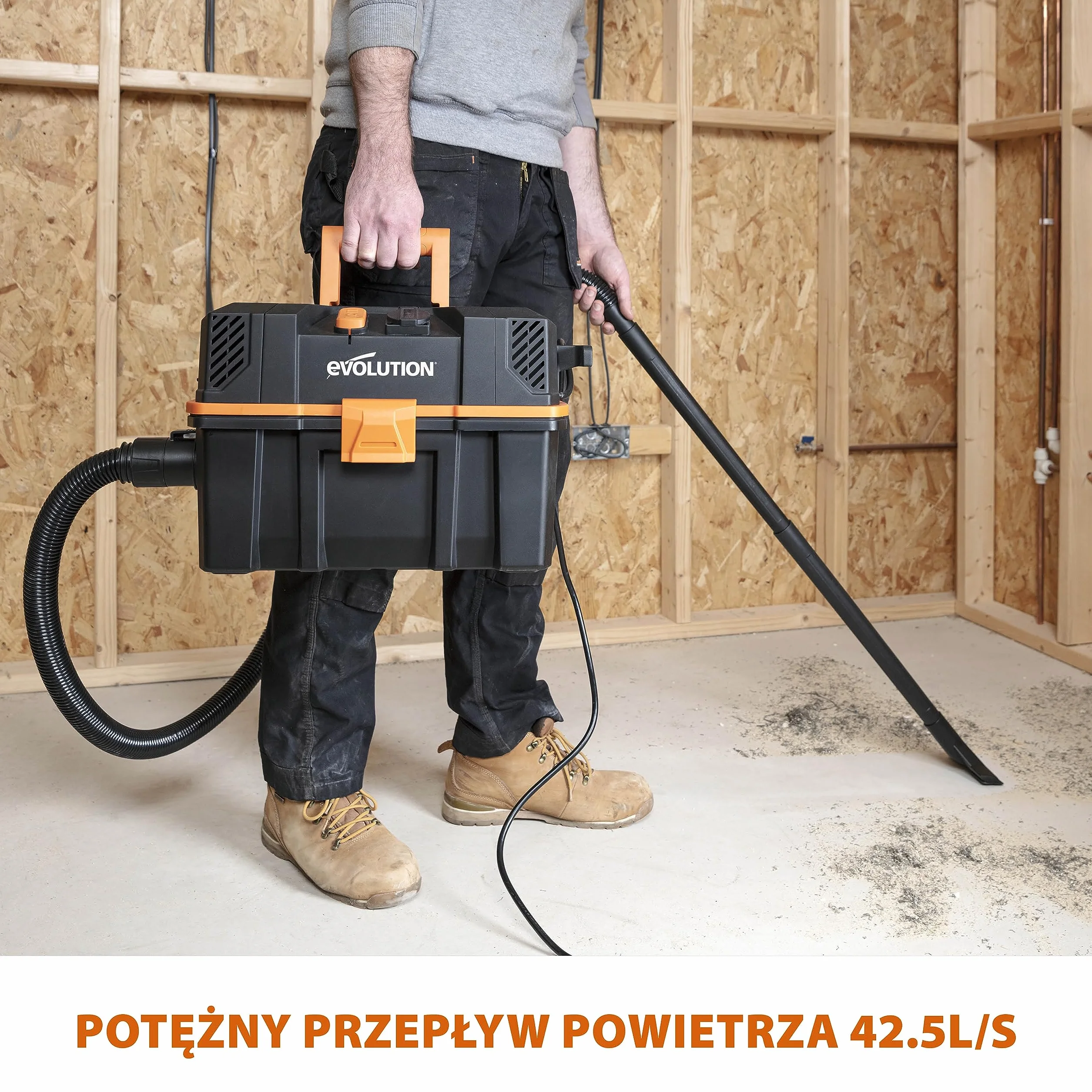 Evolution Power Tools Odkurzacz R15VAC do pracy na mokro i na sucho
