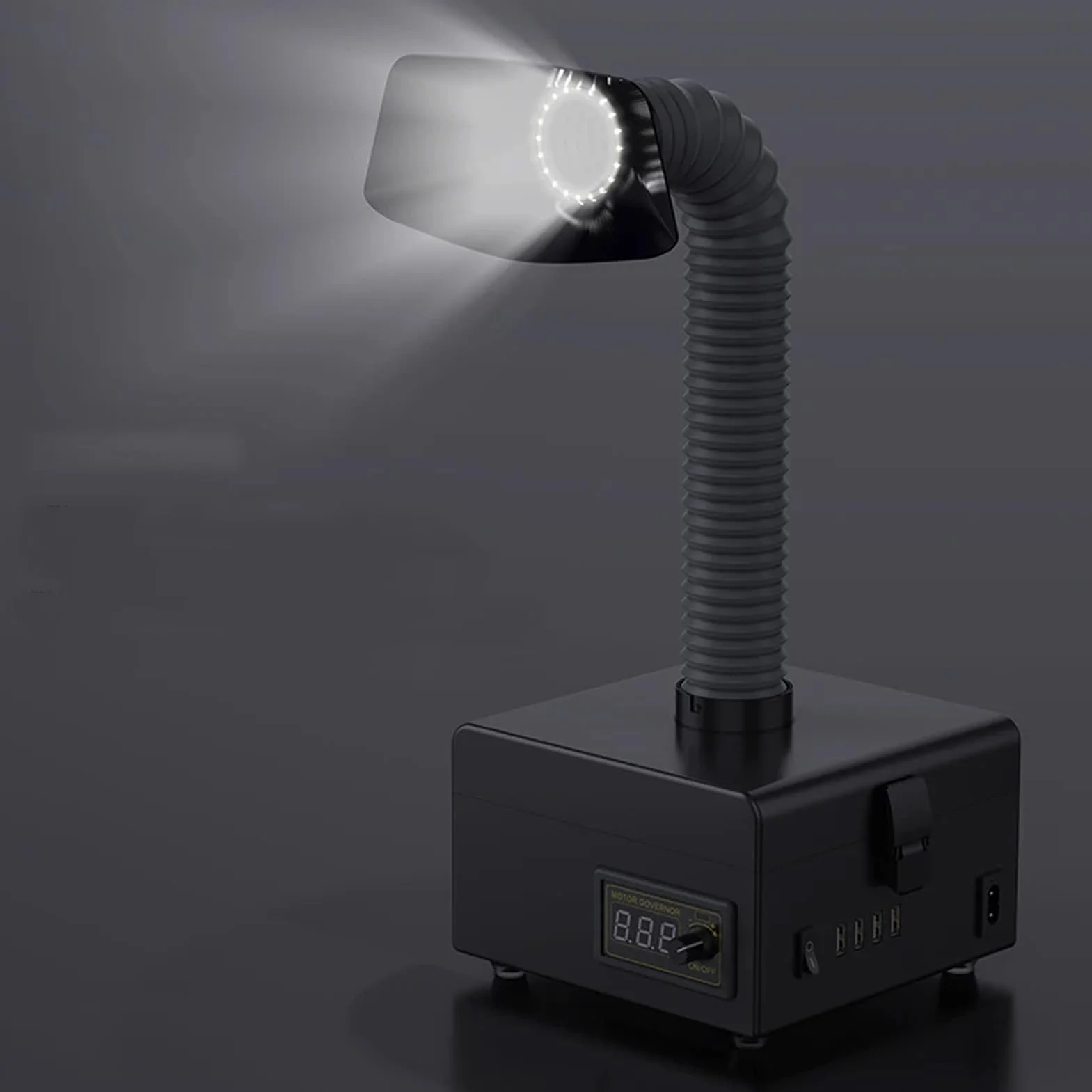 Odciąg Oparów Lutowniczych 150 W Elektryczny Filtr 7000 Obr./min 3-stopniowy System Filtracji