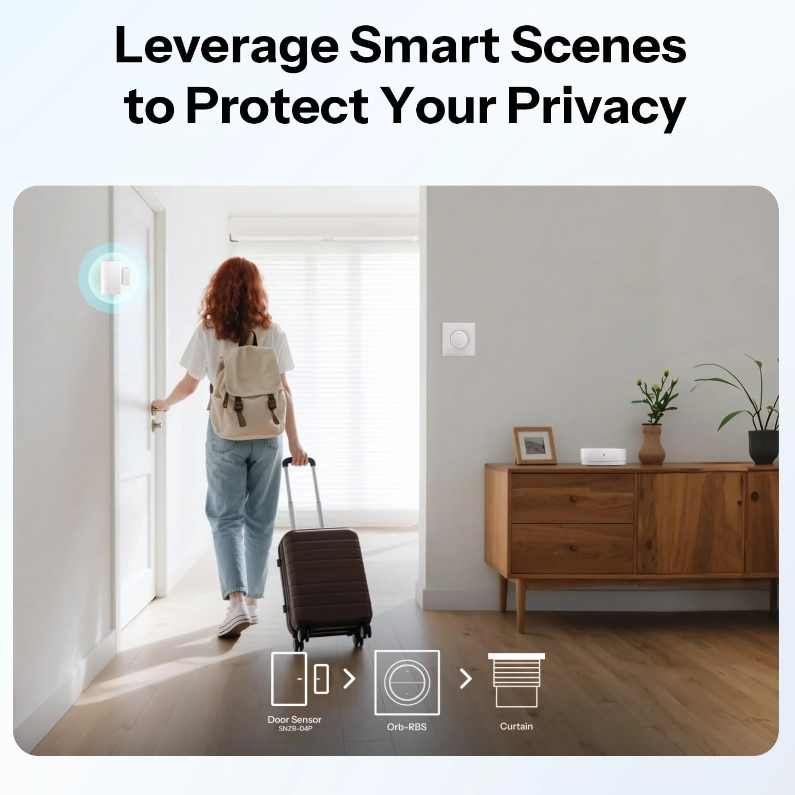 SONOFF Fusion Inteligentny Przełącznik Rolkowy Matter Orb-RBS MINI-RBS-E Wi-Fi 2.4GHz Sterowanie Procentowe Kompatybilny z Alexa Google Home Assistant