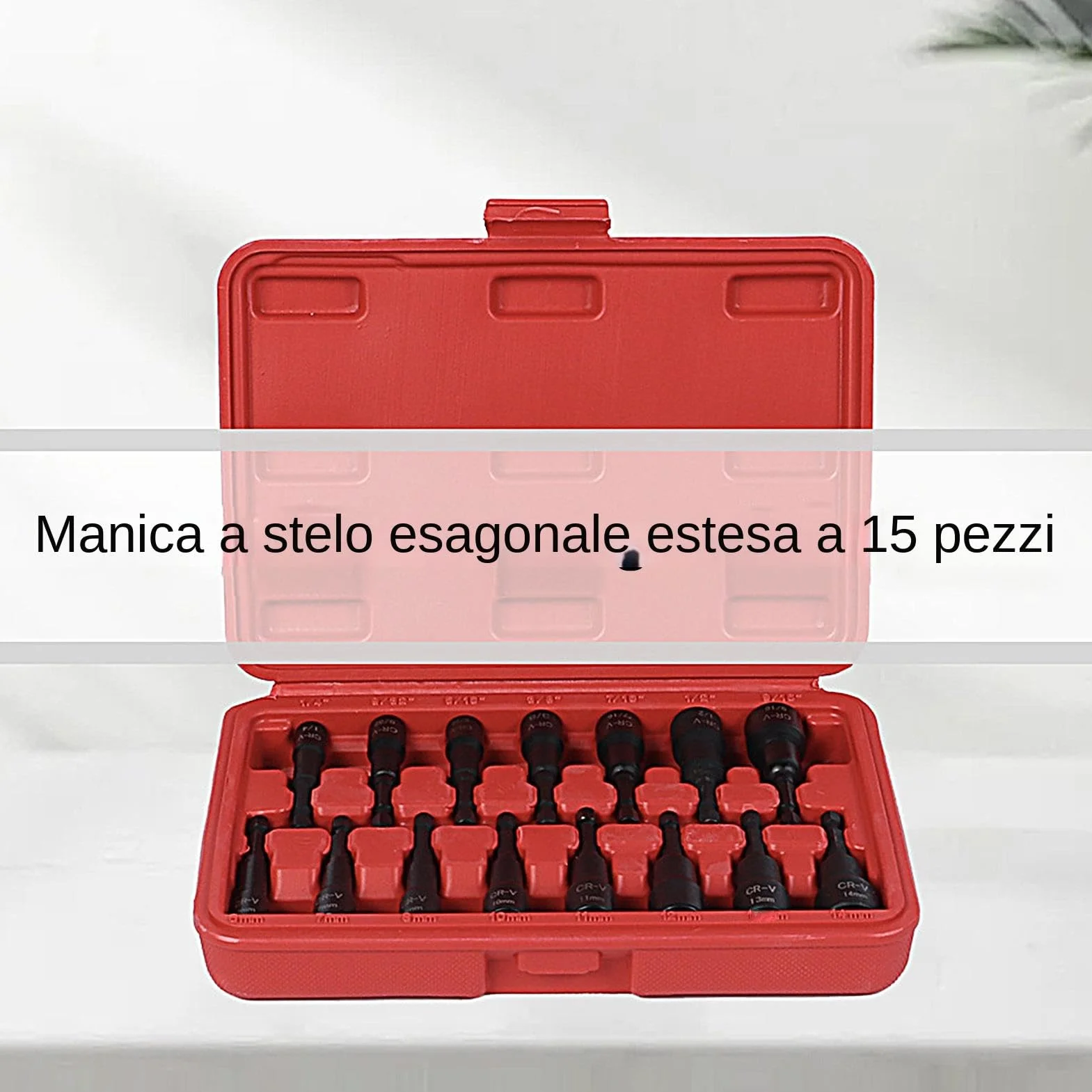 Magnetic Nut Driver Hex Shank Adapter Set 15-Piece Szybki Zmieniacz Magnetyczny do Garażu Warsztatu