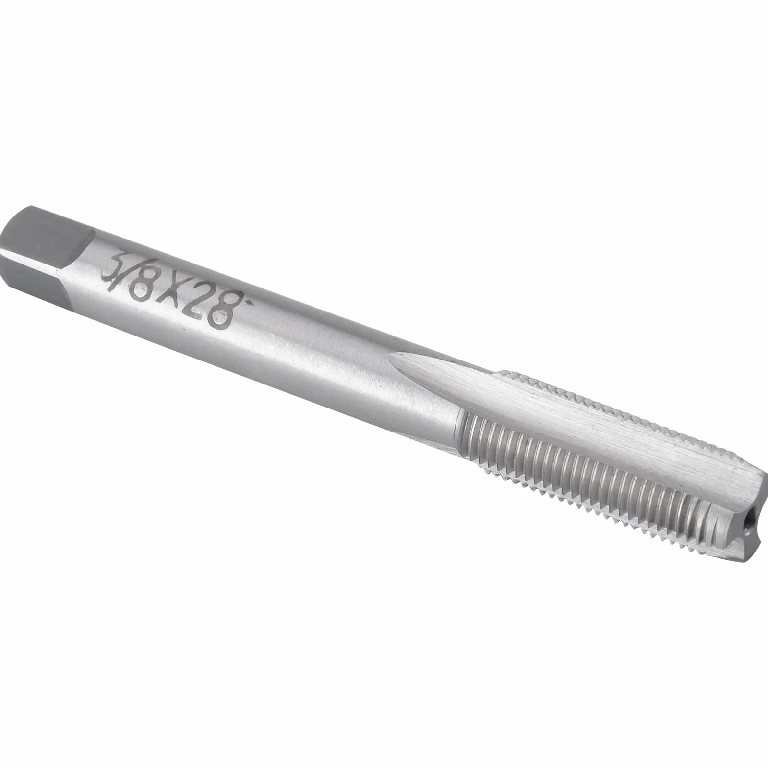 Burkit 3/8"-28 UN gwintownik praworęczny HSS prosty karbowany kran maszynowy