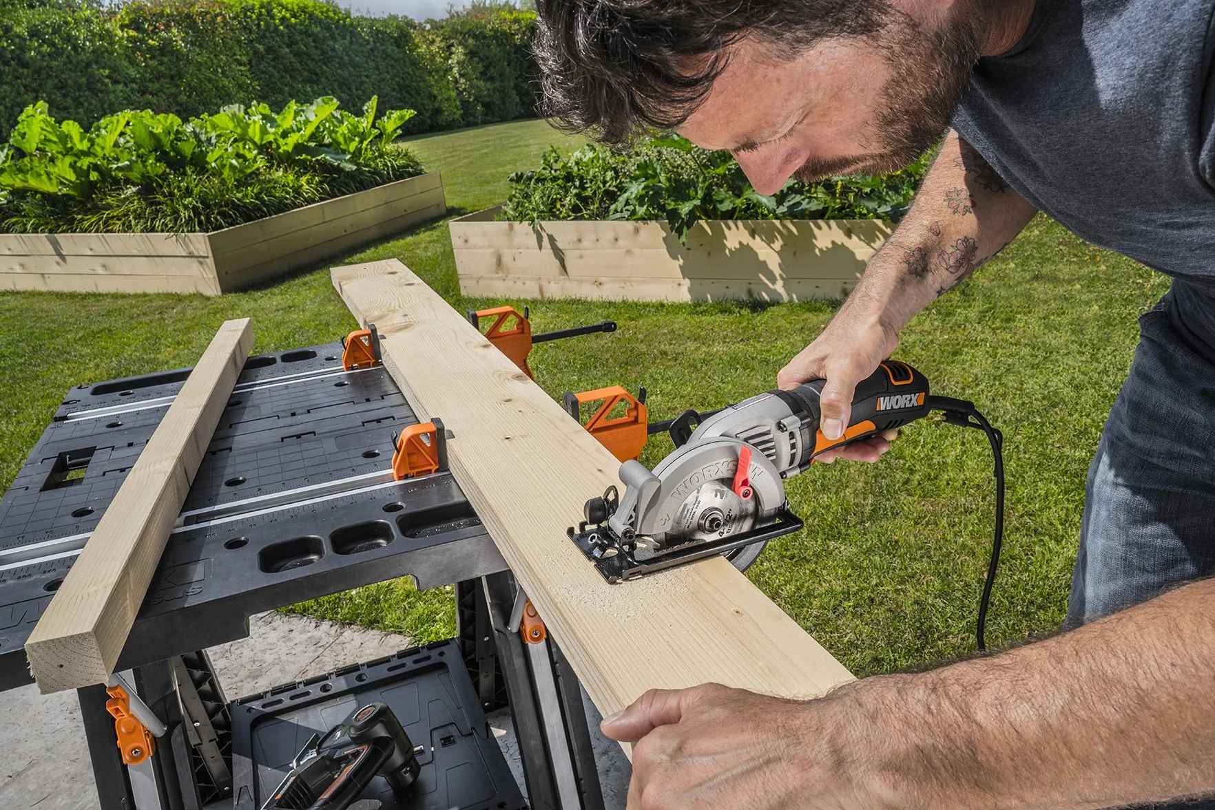 WORX WX051 Pegasus składany stół roboczy i koń piły