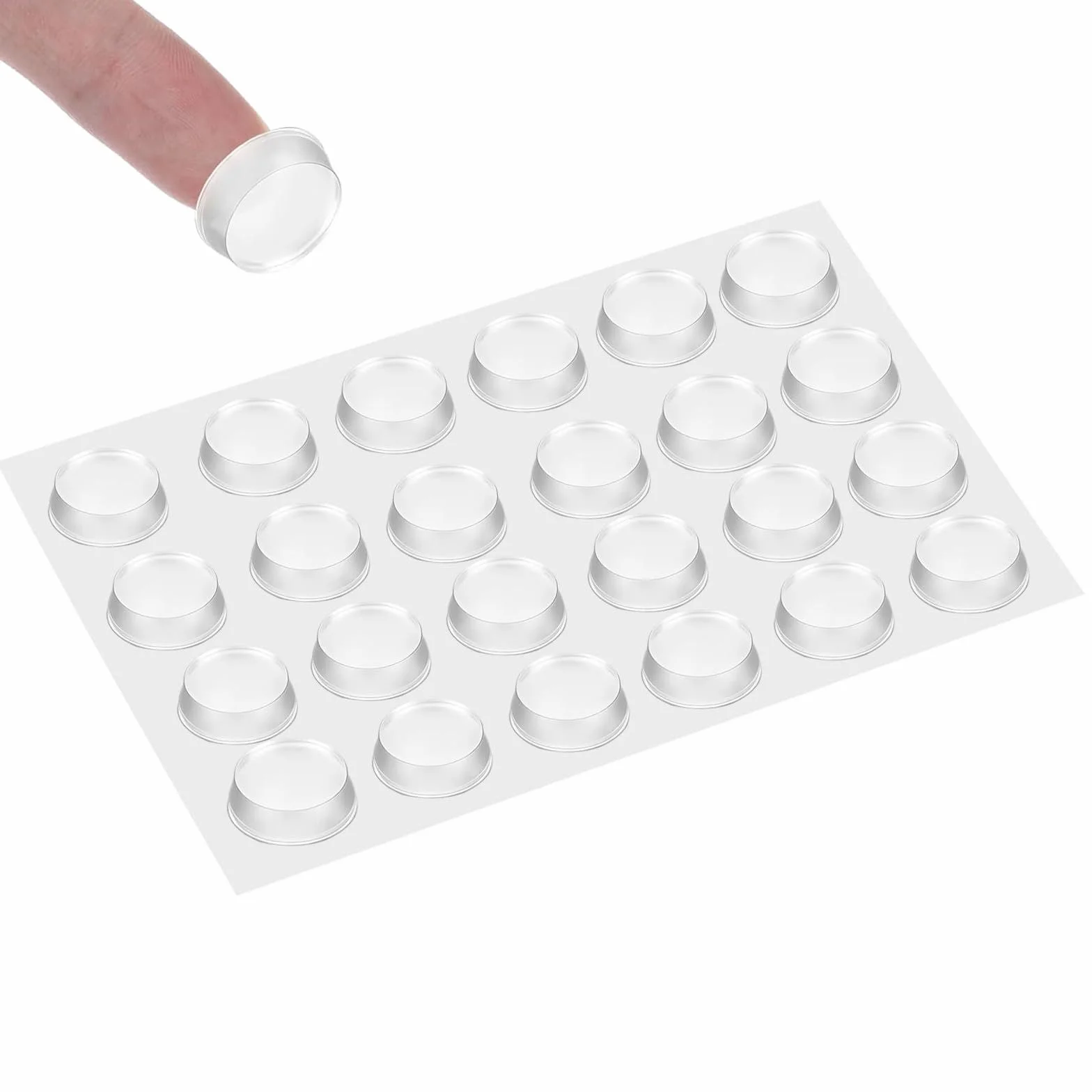Podkładki antypoślizgowe do szklanych blatów 5 mm przezroczyste elastyczne gumowe nakładki