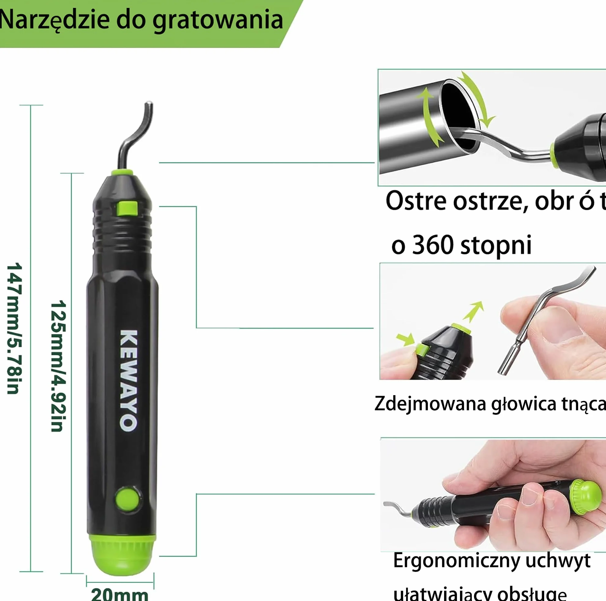 Profesjonalny obcinak do rur 3-50 mm stal miedź aluminium PVC gratownik