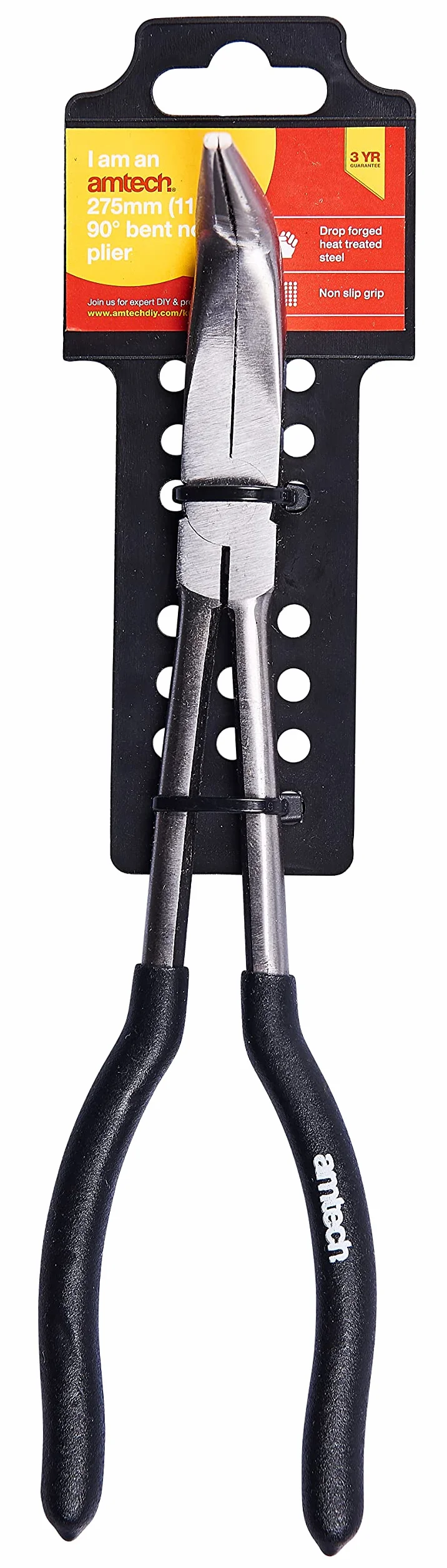 Amtech B0845 Szczypce wygięte 28 cm 90 stopni