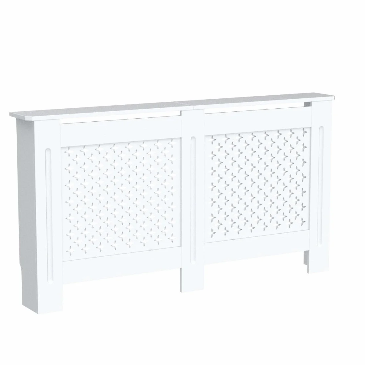 ELEGANT Okładzina do grzejnika 152x19x81.5cm Biała Lakierowana GRCC15W