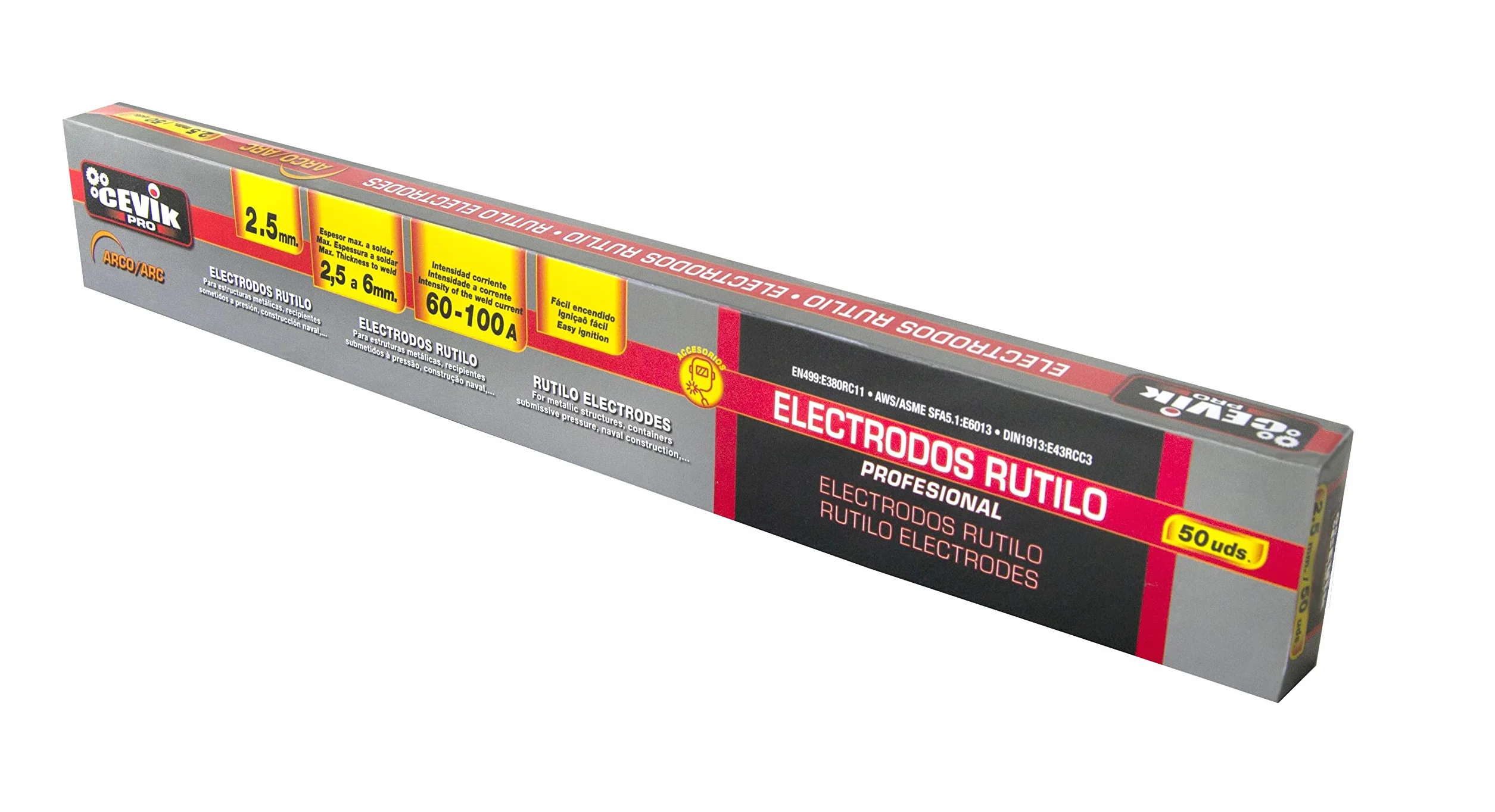 Cevik TECA502.5RU elektrody rutylowe 2,5 mm 50 sztuk