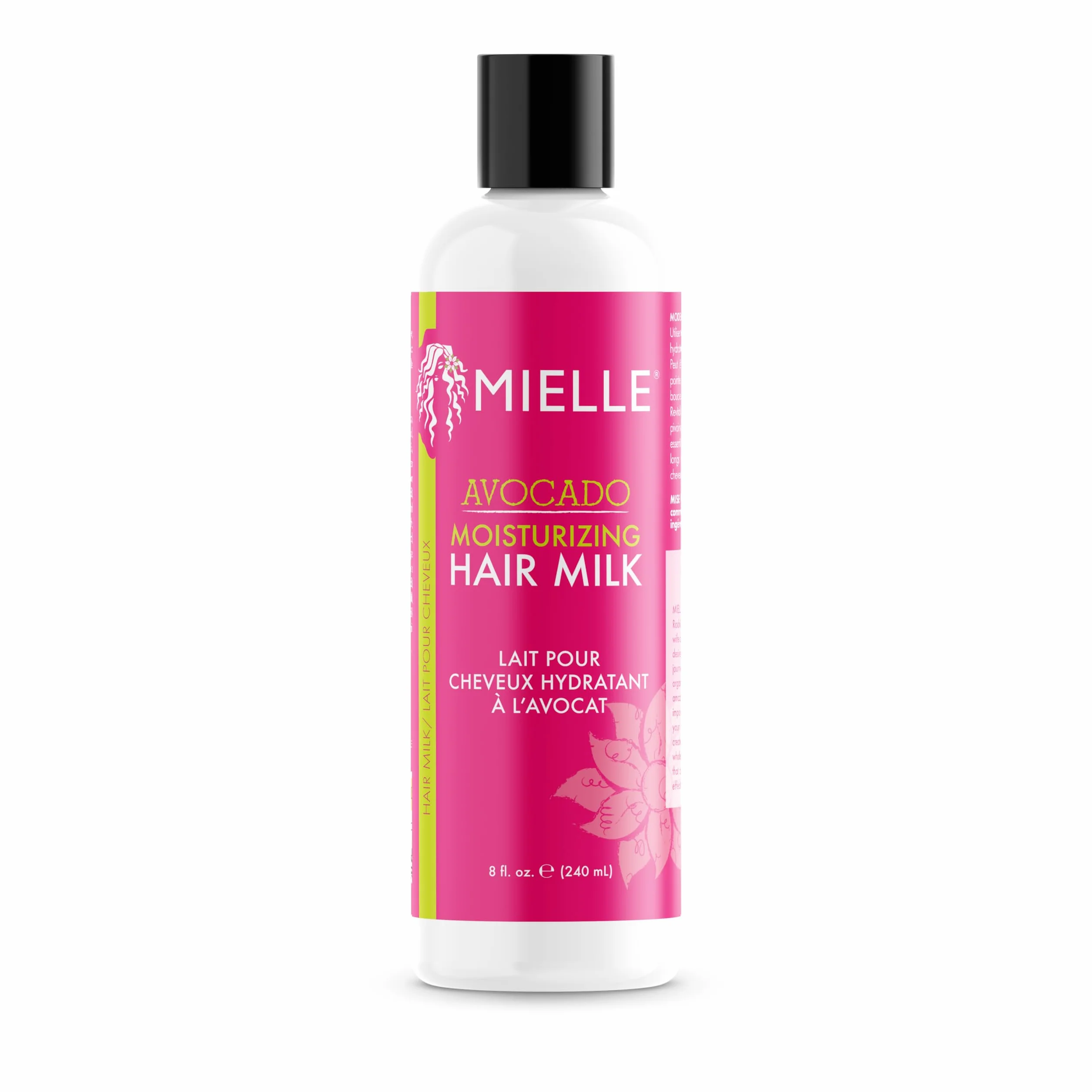 Mielle Avocado nawilżające mleczko do włosów, do wszystkich rodzajów włosów, ekologiczne, 227 ml (1 opakowanie)