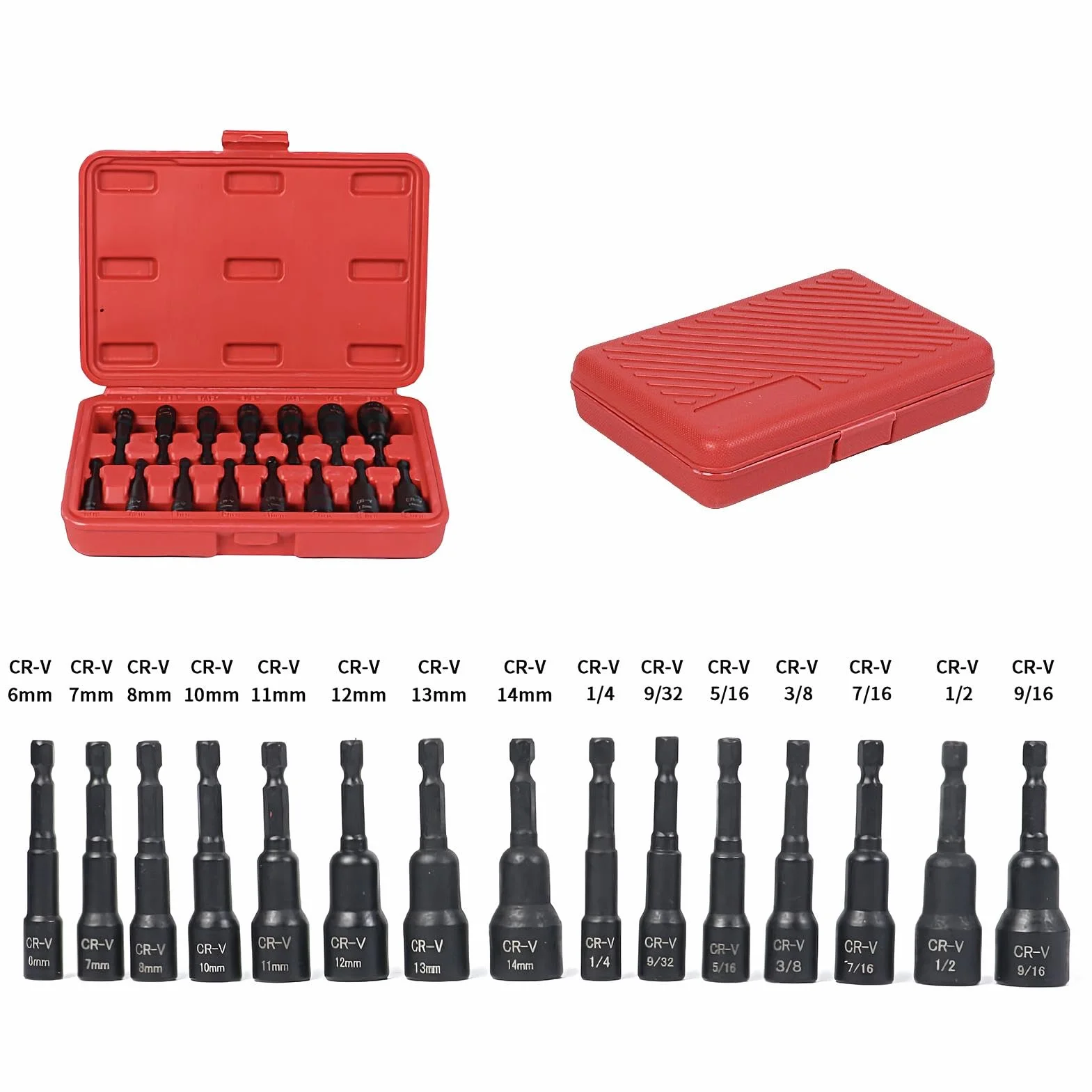Magnetic Nut Driver Hex Shank Adapter Set 15-Piece Szybki Zmieniacz Magnetyczny do Garażu Warsztatu