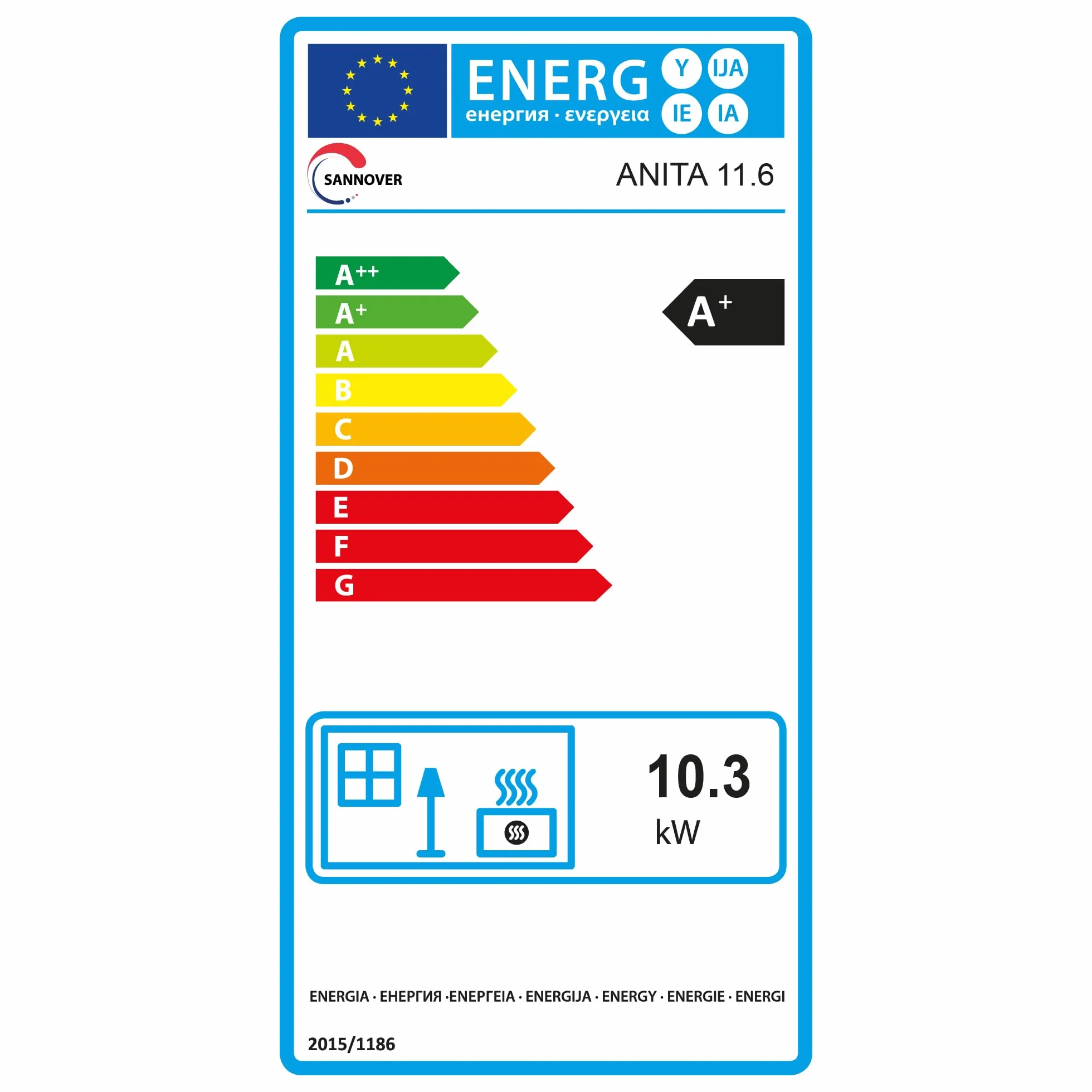 Sannover Patelnia na pellet pneumatyczny Anita 10 kW Bordeaux
