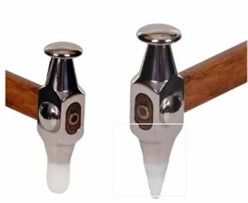 Generic Niemiecki młotek młotkowy, 2 wymienne końcówki - 50 cm - ergonomiczny uchwyt